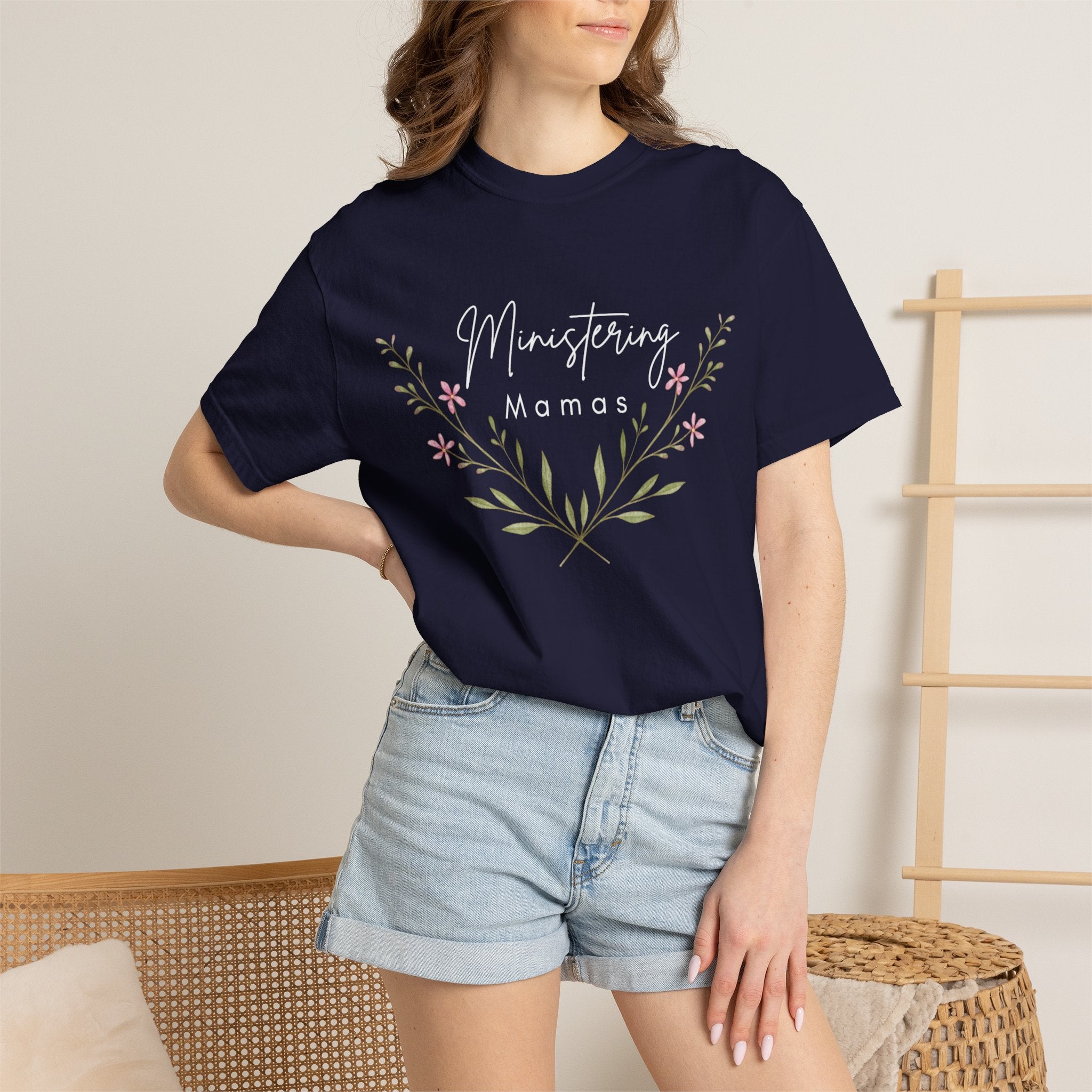 MM floral Unisex Garment-Dyed T-shirt