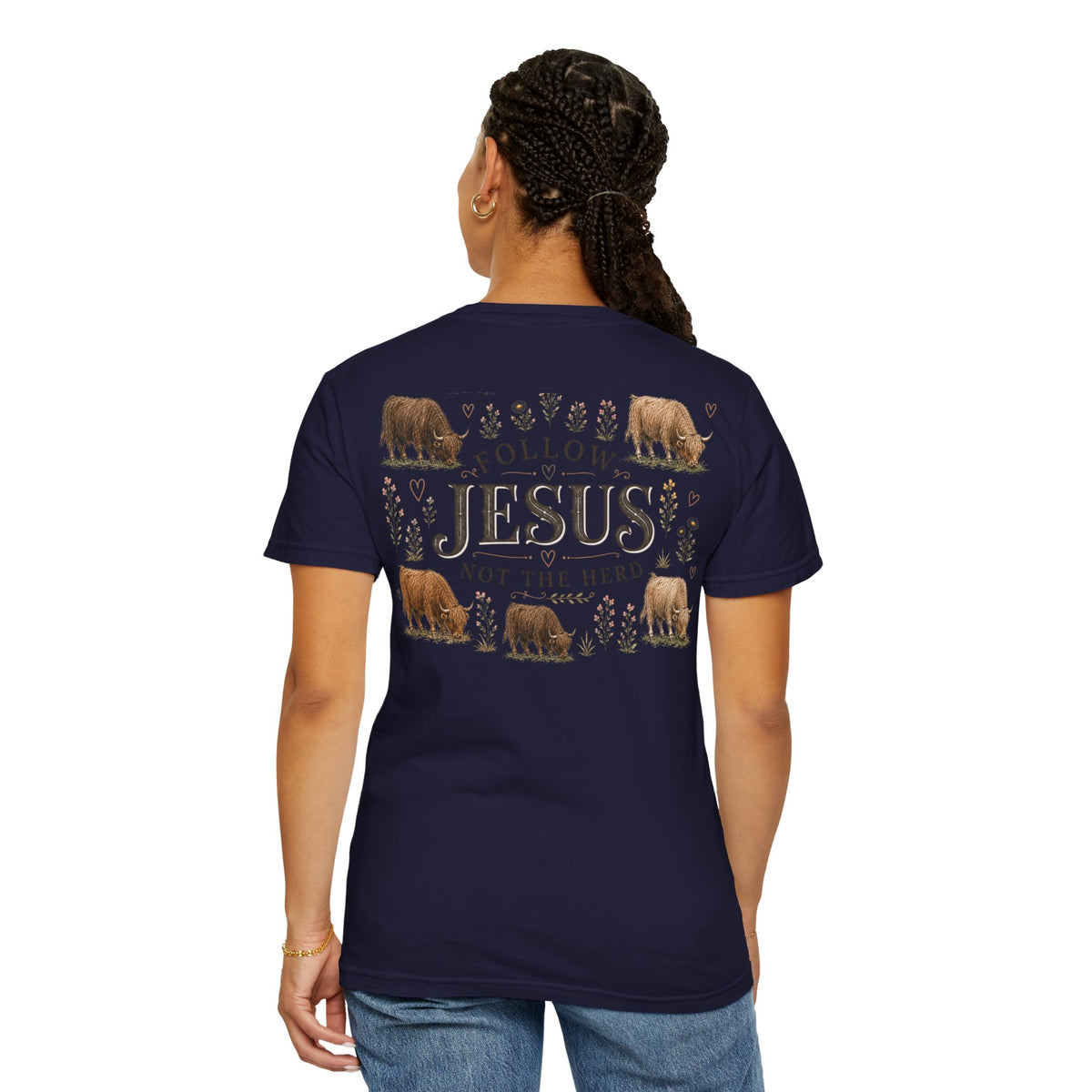 Follow Jesus Unisex Garment-Dyed T-shirt
