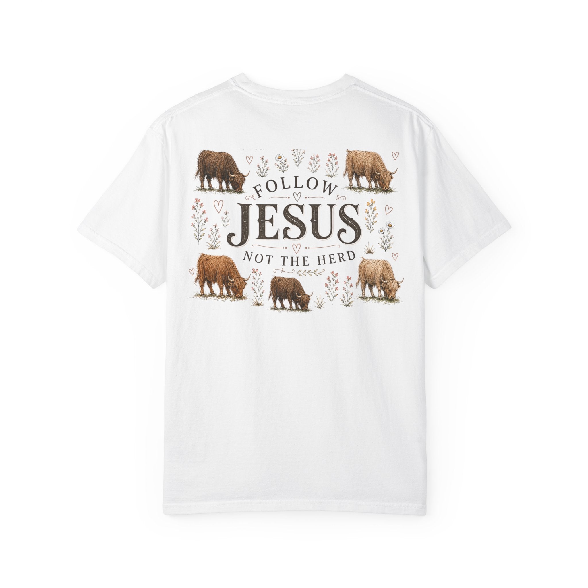Follow Jesus Unisex Garment-Dyed T-shirt
