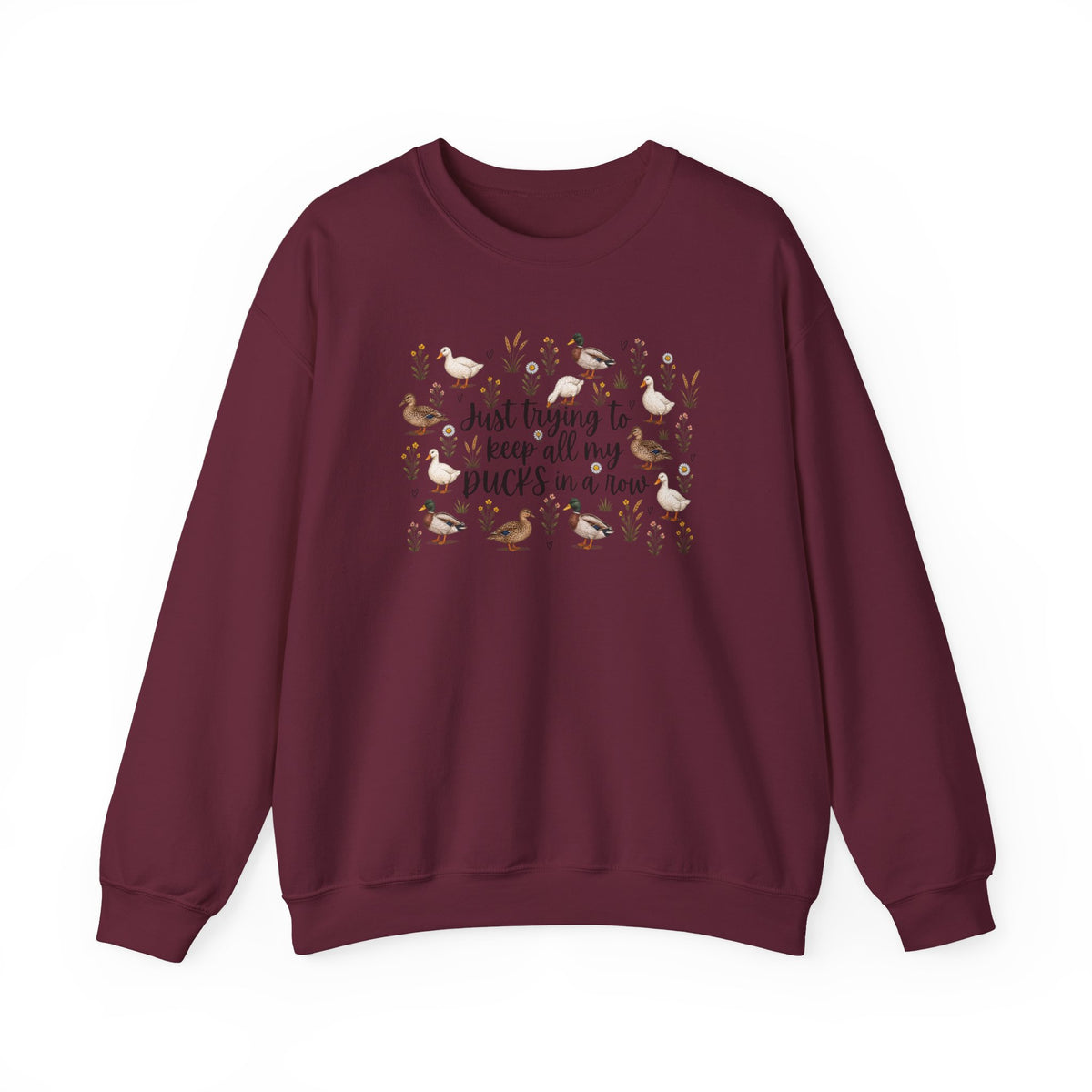 Ducks in a Row Unisex Heavy Blend™ Crewneck Sweatshirt