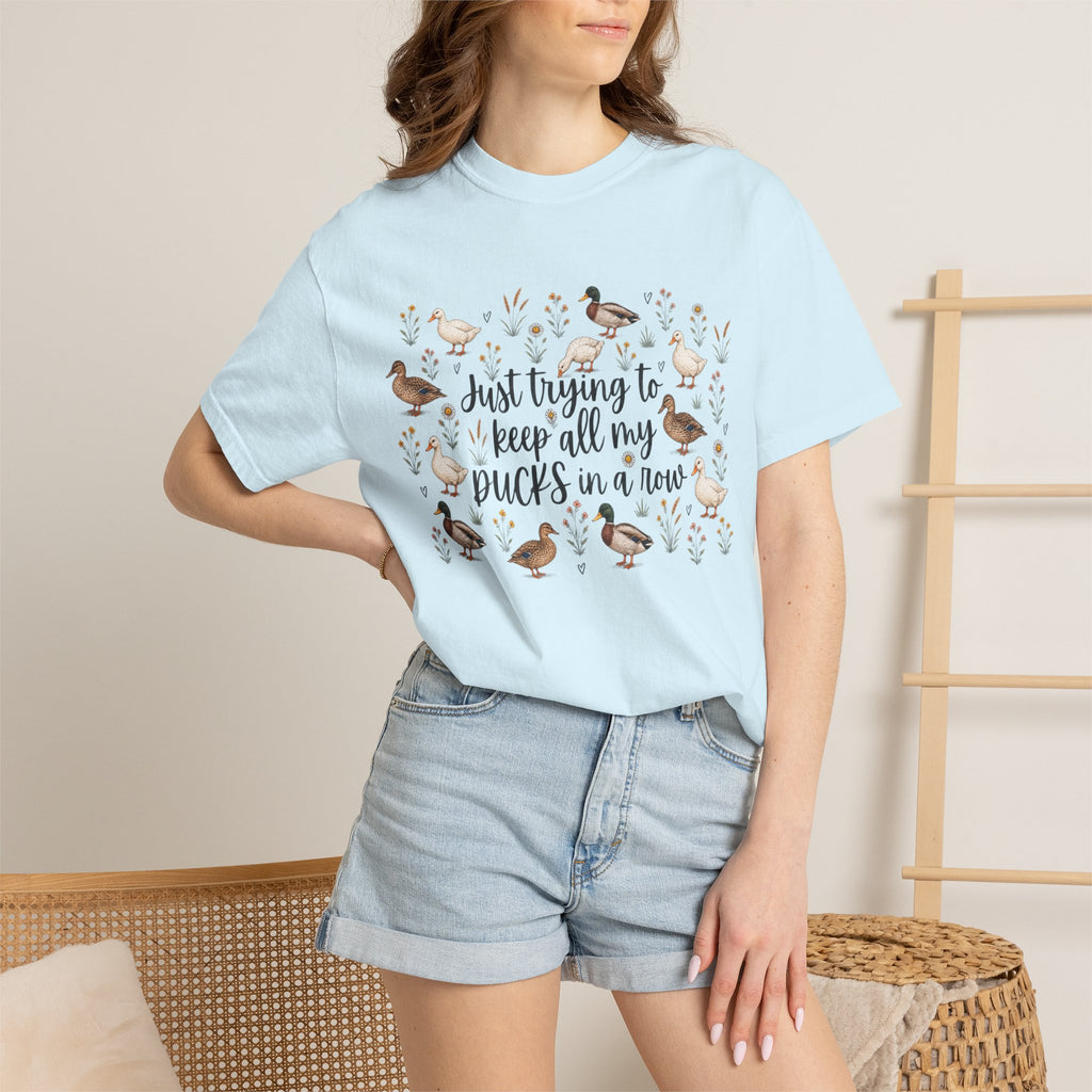 Ducks in a Row Unisex Garment-Dyed T-shirt