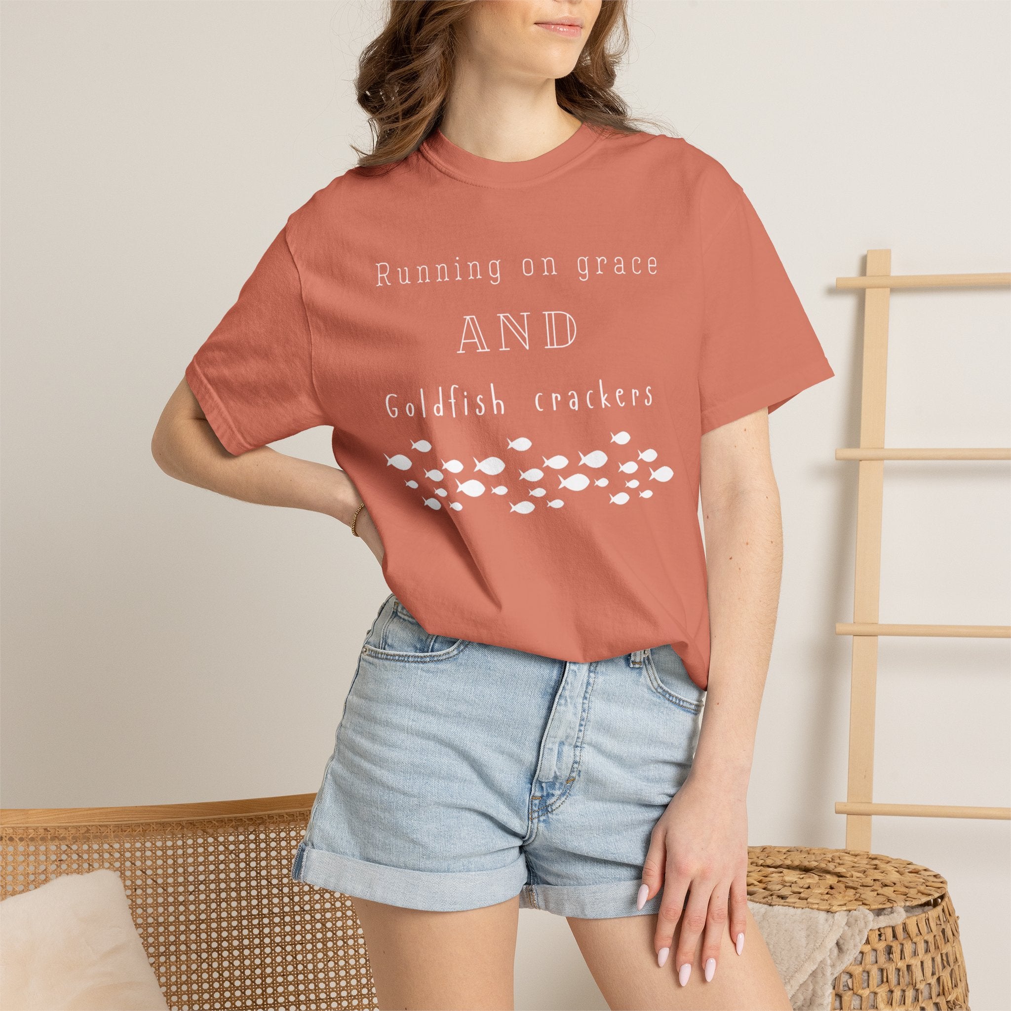 Grace and Goldfish Unisex Garment-Dyed T-shirt