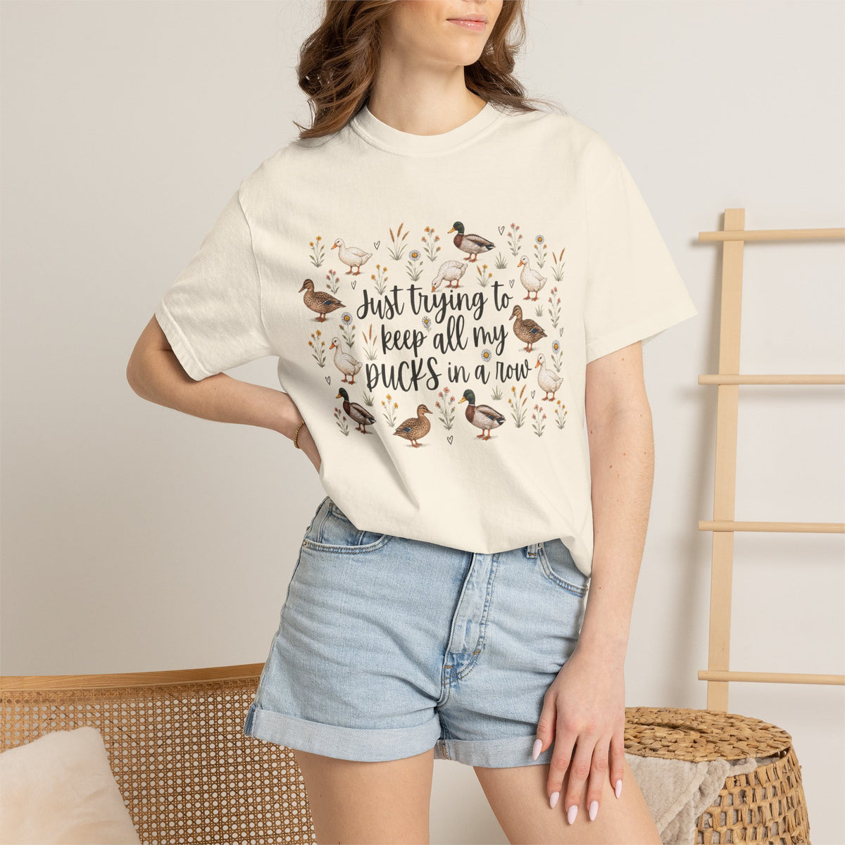 Ducks in a Row Unisex Garment-Dyed T-shirt