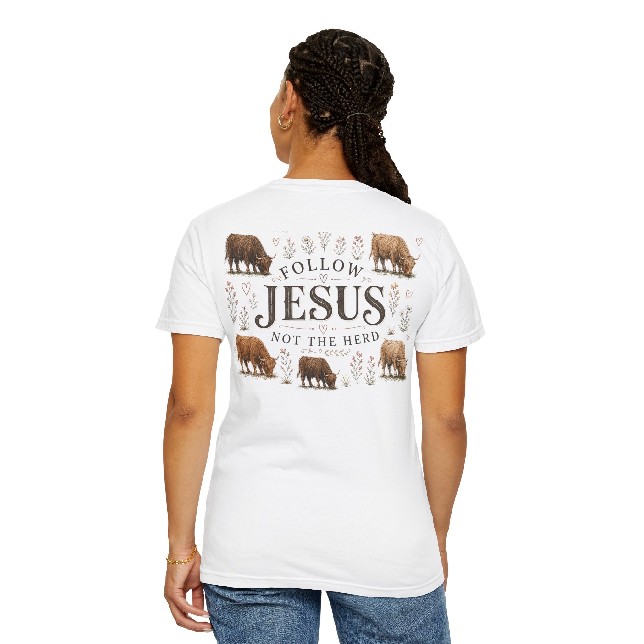 Follow Jesus Unisex Garment-Dyed T-shirt