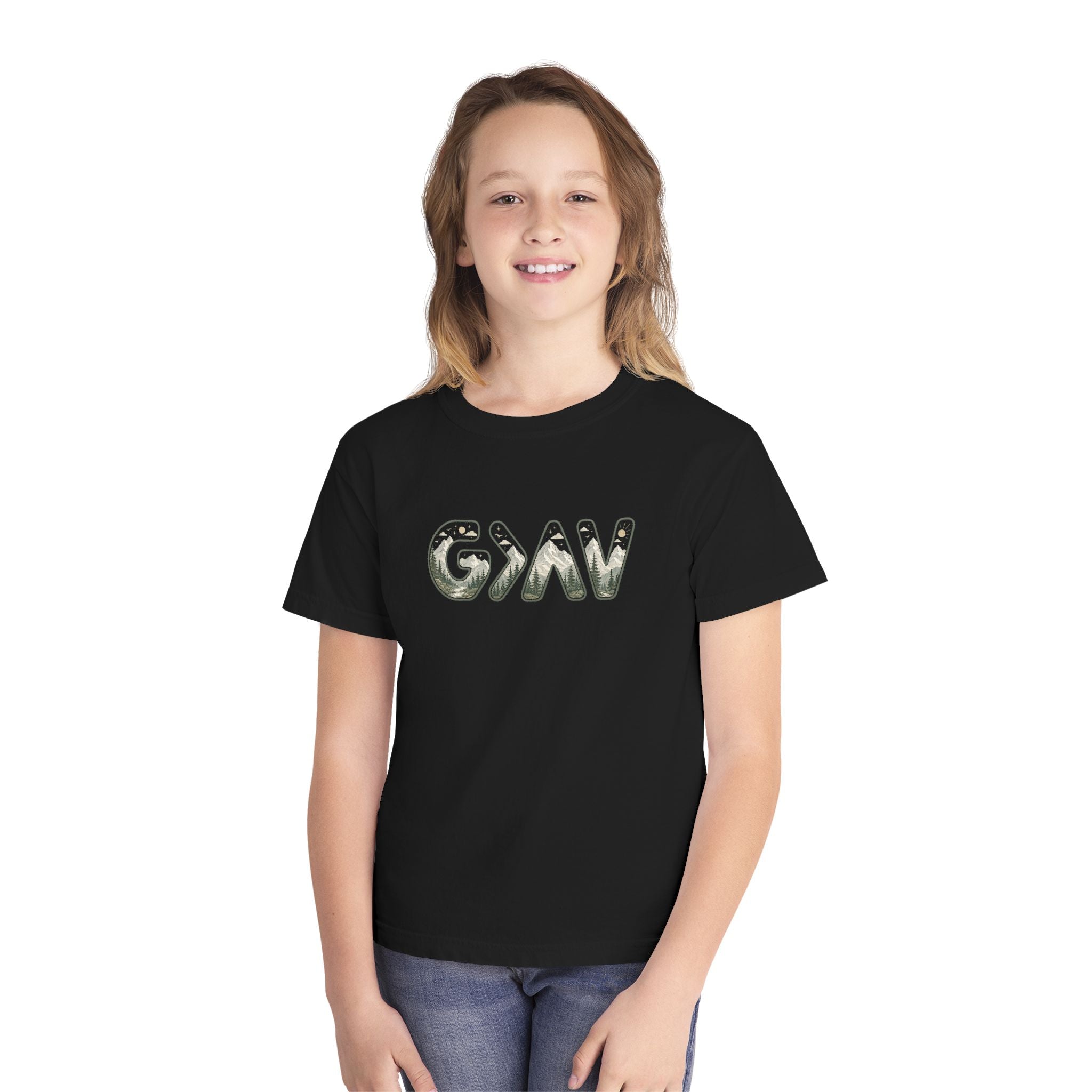 God is greater Youth Midweight Tee