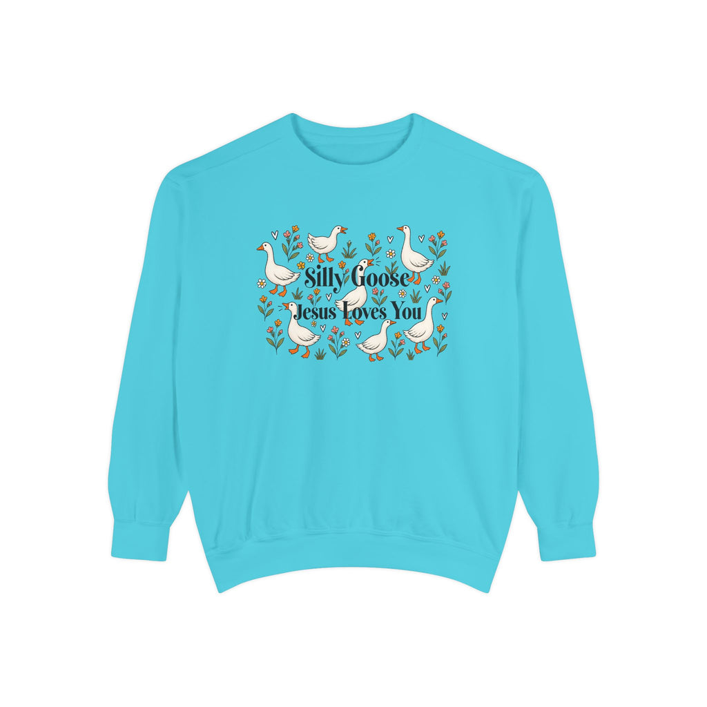 Silly Goose Unisex Garment-Dyed Sweatshirt