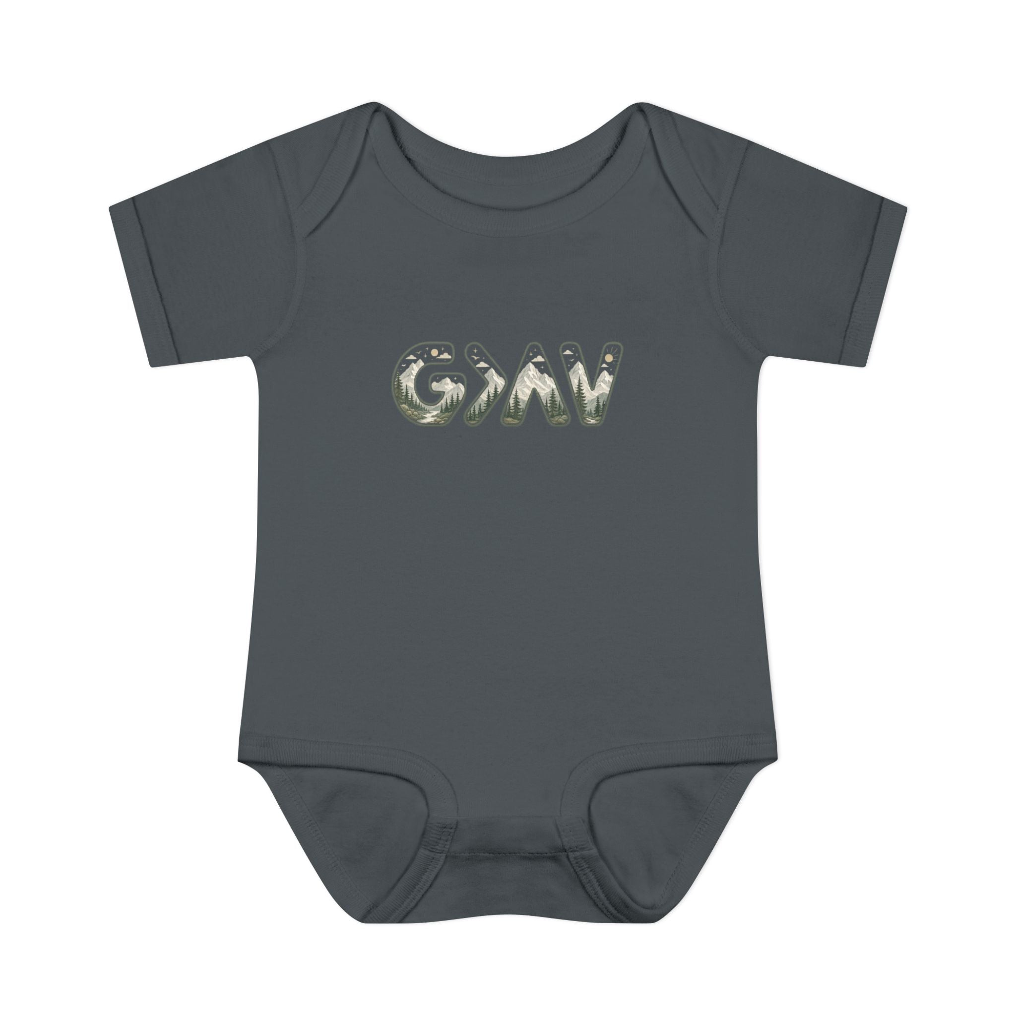 God is greater Infant Baby Rib Bodysuit