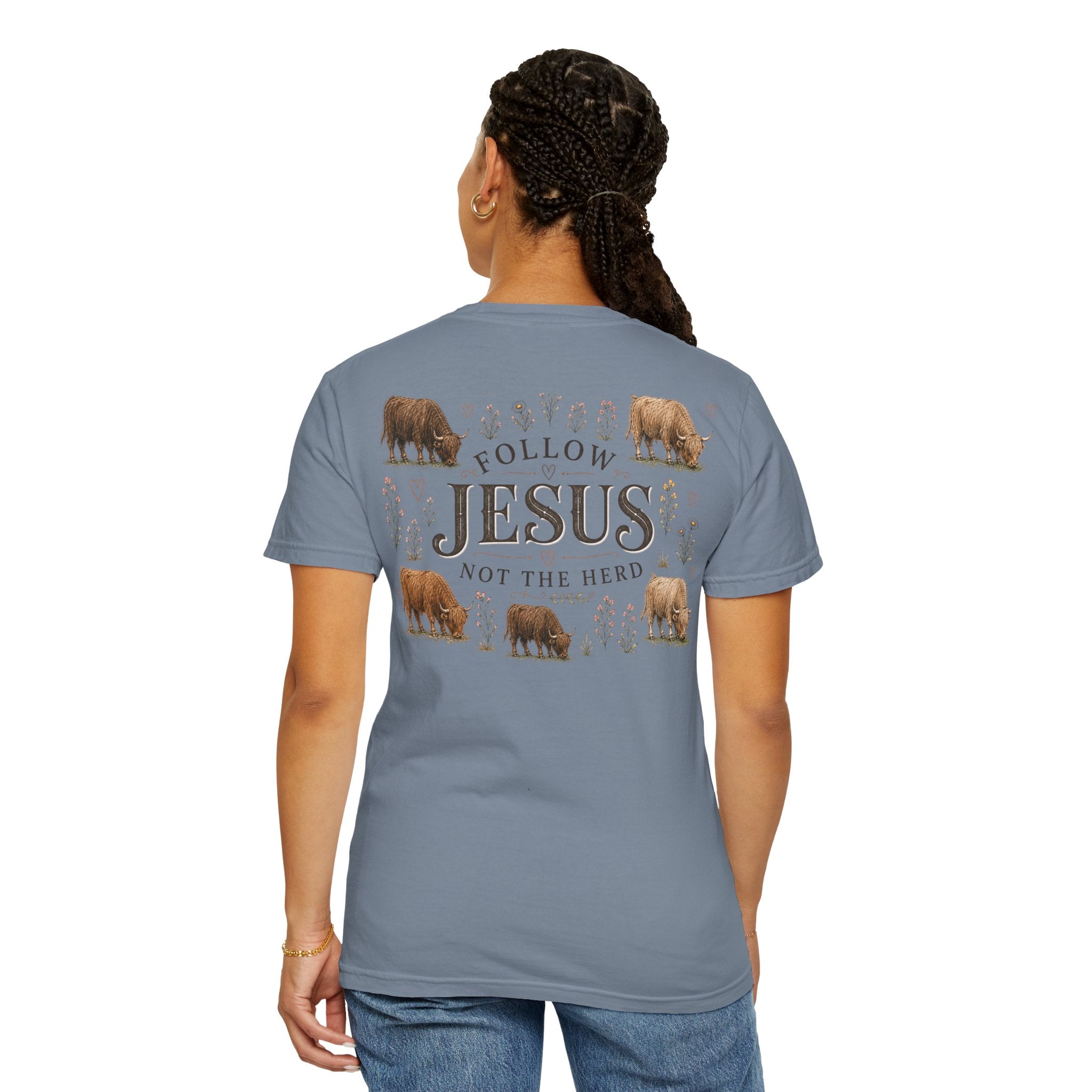 Follow Jesus Unisex Garment-Dyed T-shirt