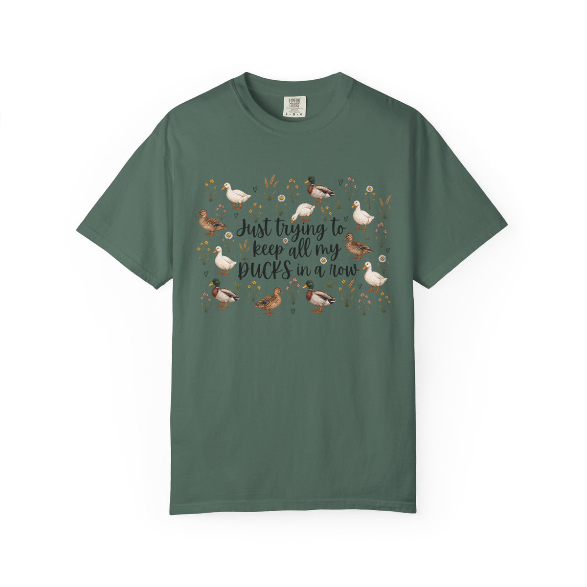 Ducks in a Row Unisex Garment-Dyed T-shirt