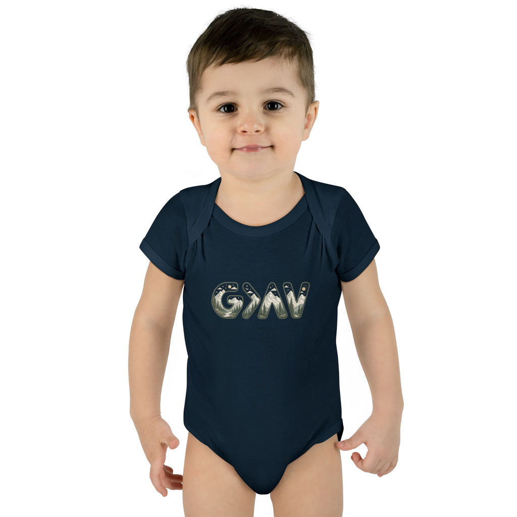God is greater Infant Baby Rib Bodysuit