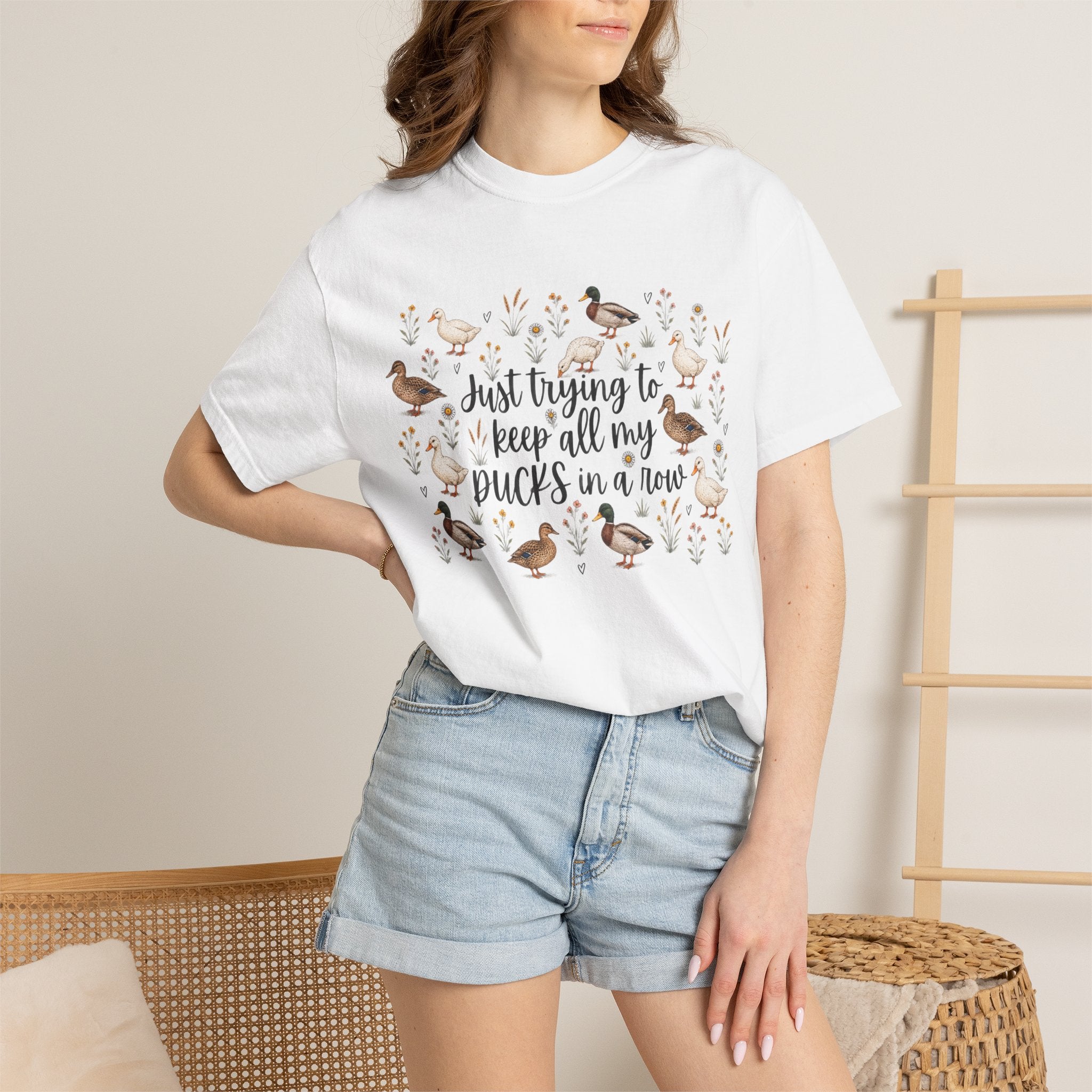 Ducks in a Row Unisex Garment-Dyed T-shirt