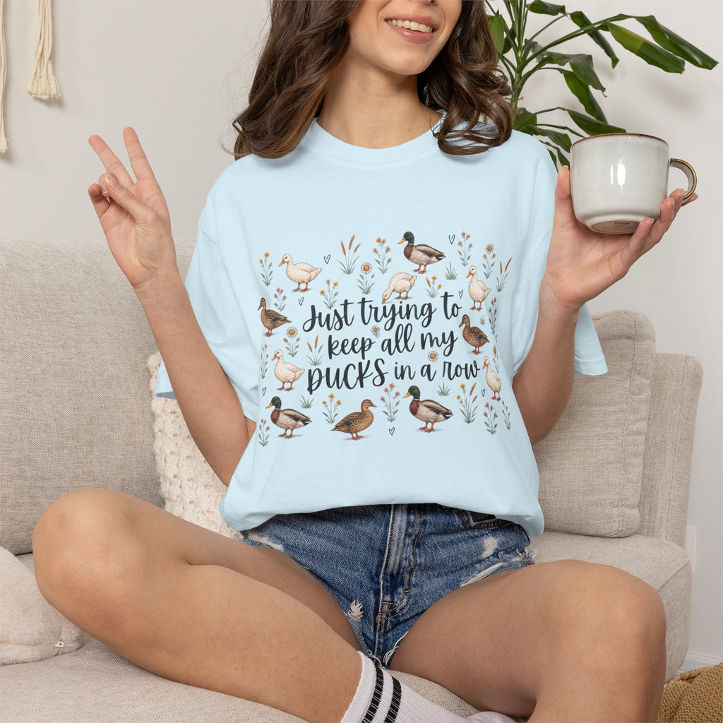 Ducks in a Row Unisex Garment-Dyed T-shirt