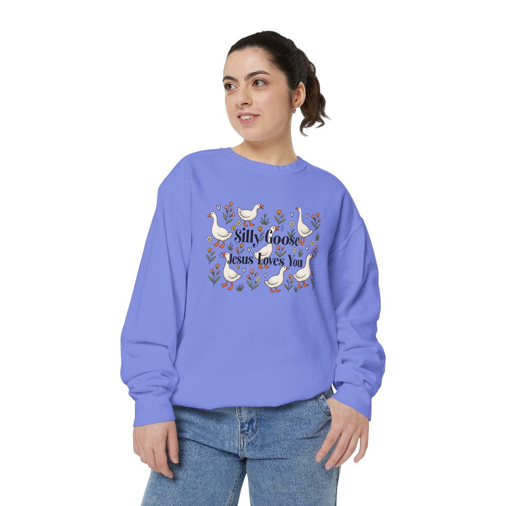 Silly Goose Unisex Garment-Dyed Sweatshirt