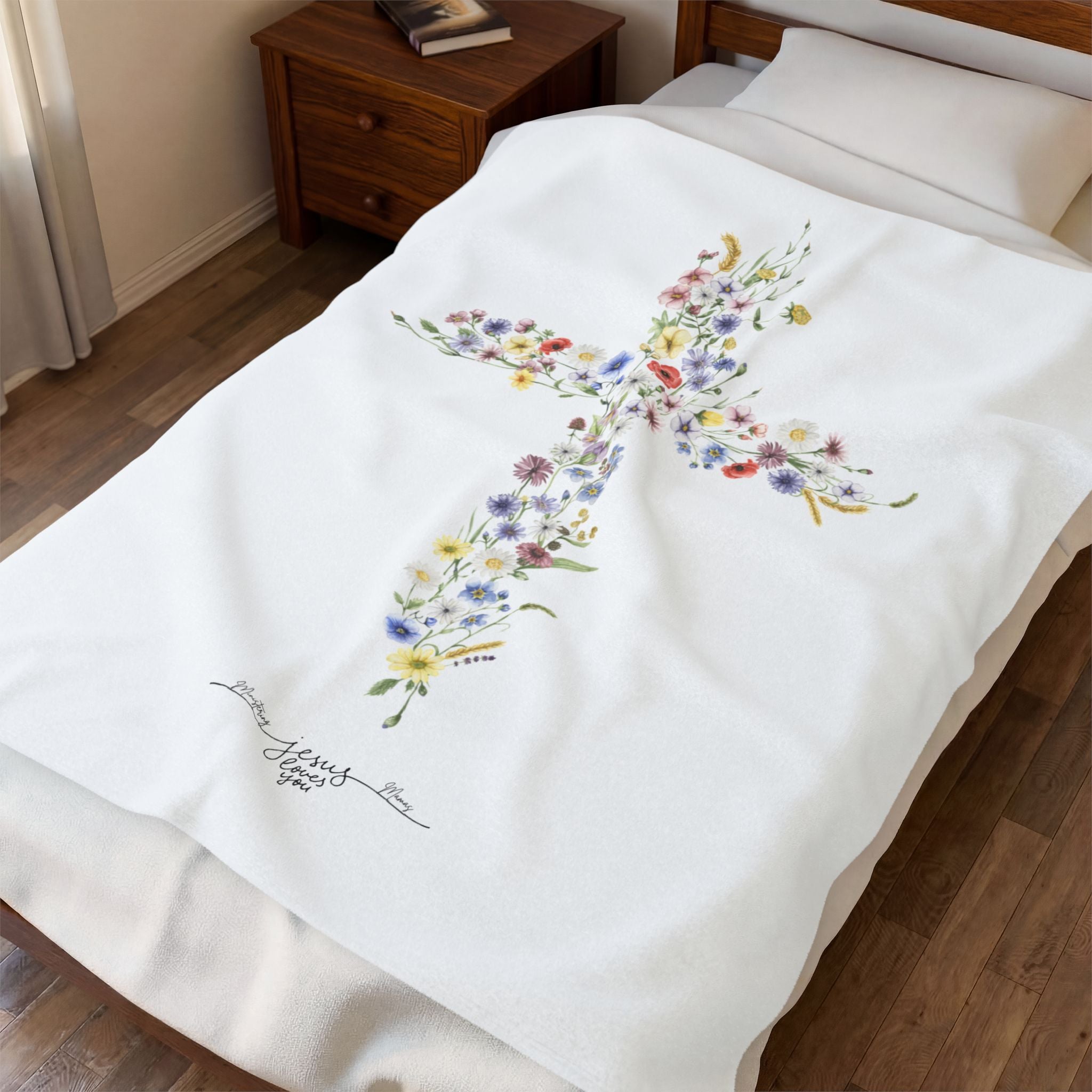 Cross Velveteen Plush Blanket