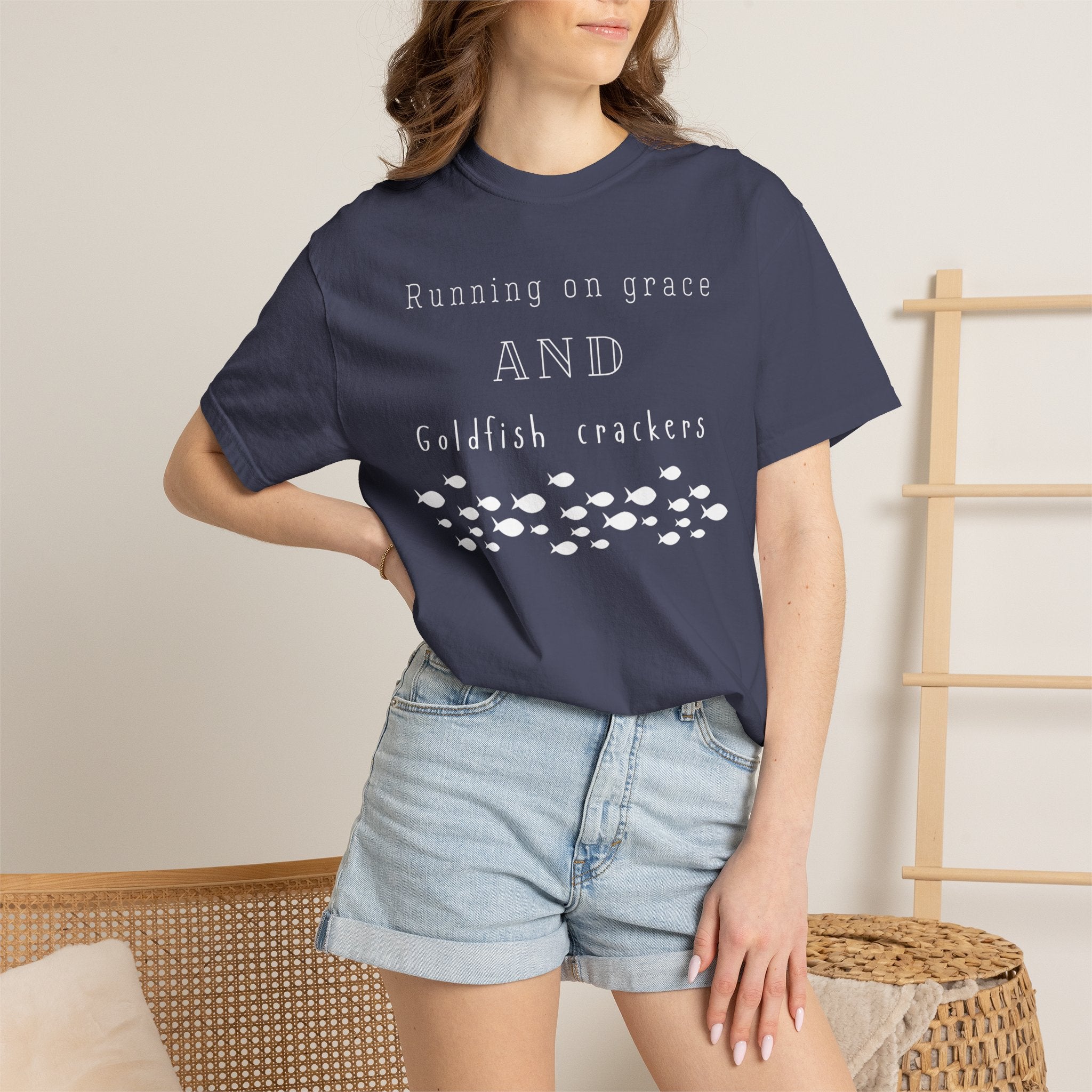 Grace and Goldfish Unisex Garment-Dyed T-shirt
