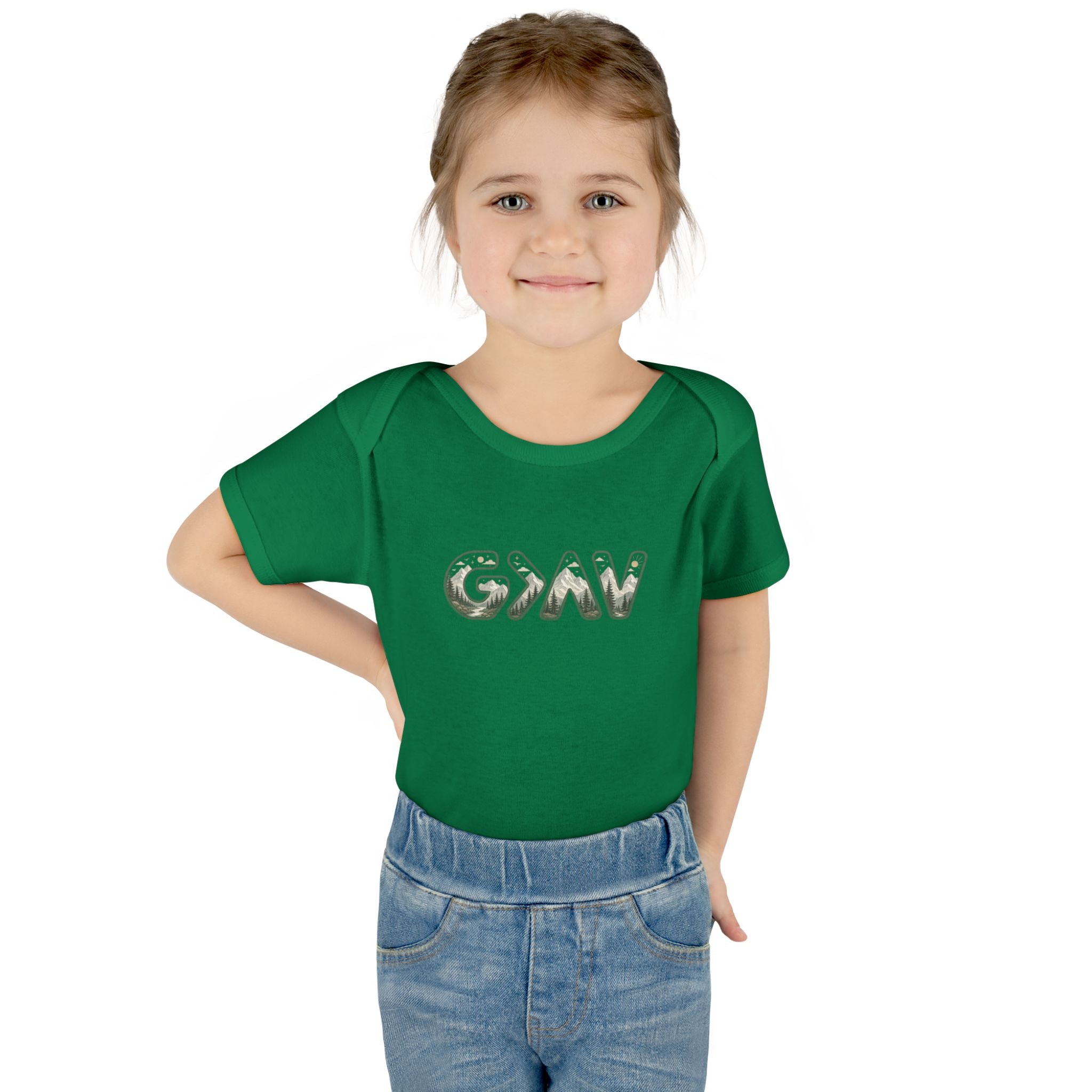 God is greater Infant Baby Rib Bodysuit