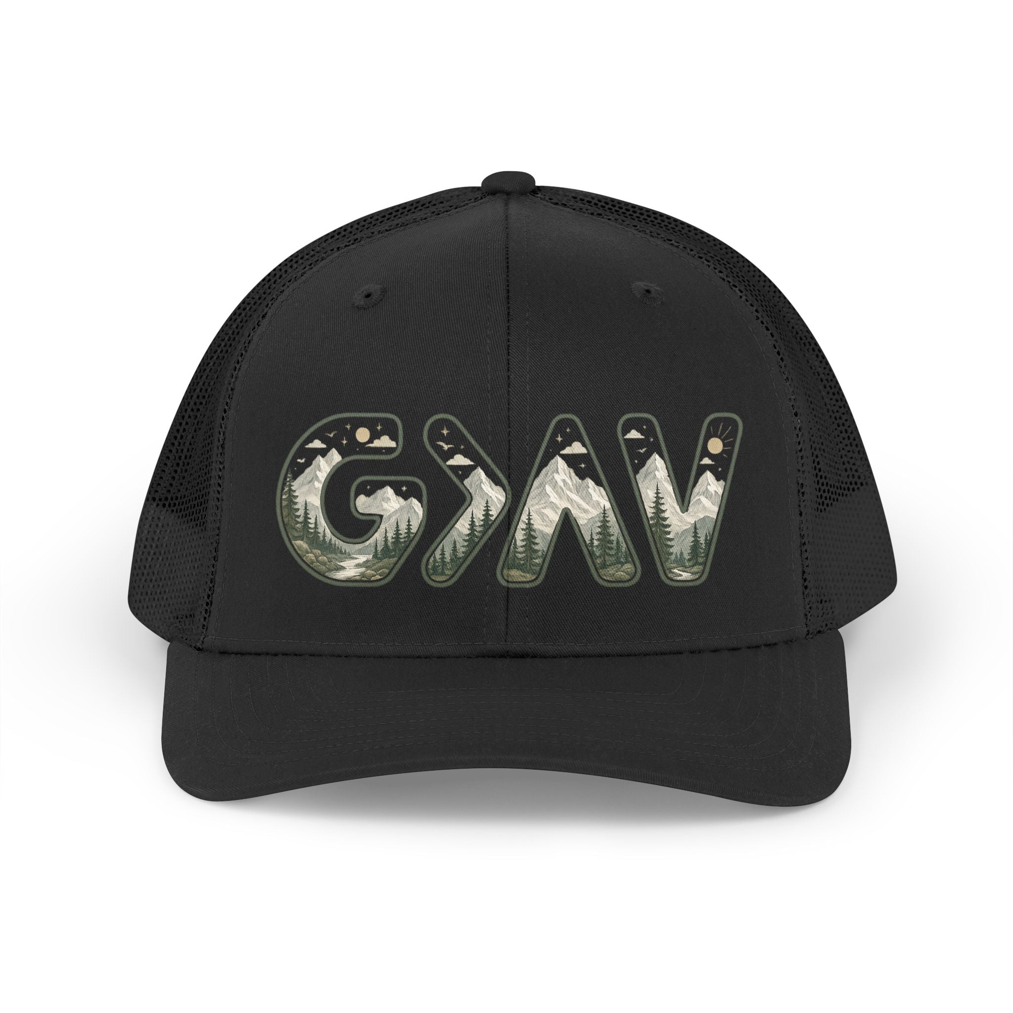 God is greater Trucker Retro Hat