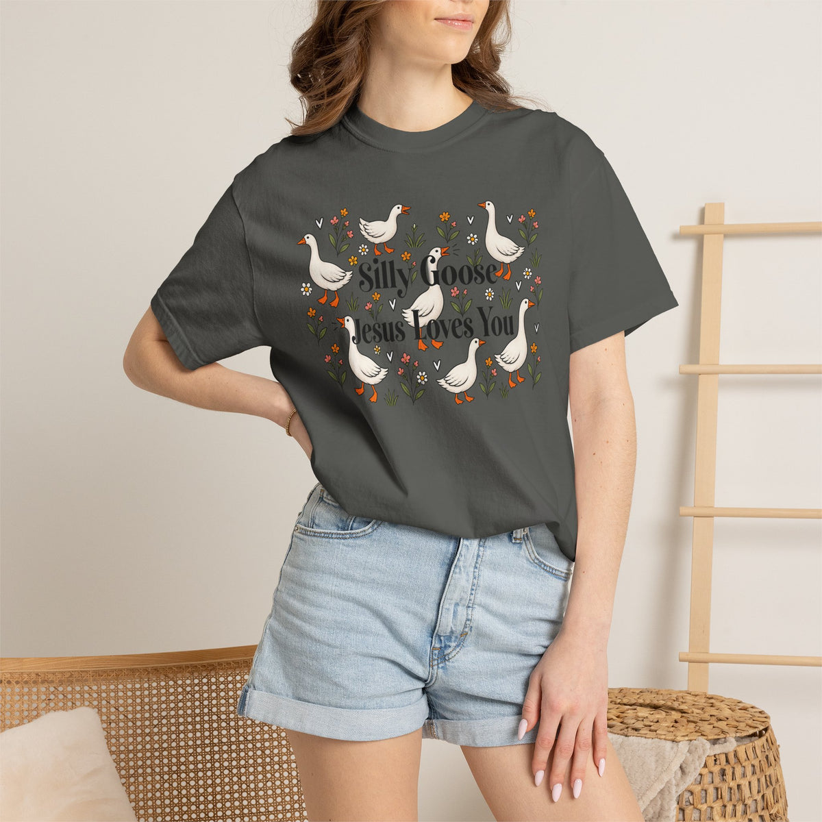 Silly Goose Unisex Garment-Dyed T-shirt