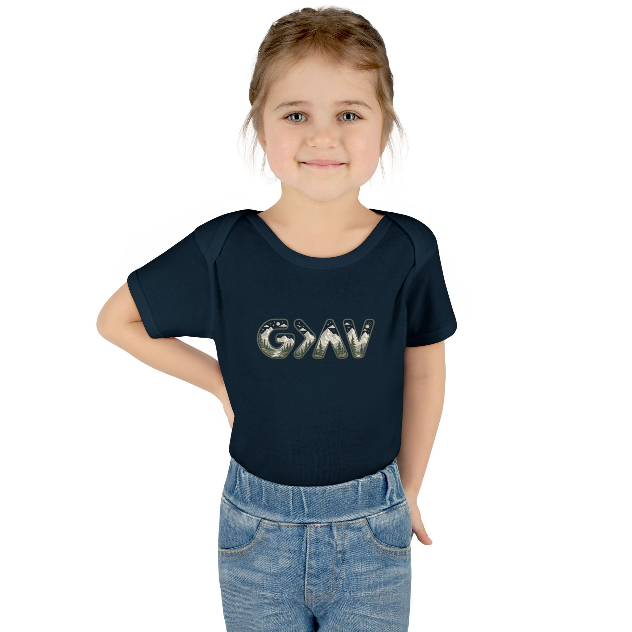 God is greater Infant Baby Rib Bodysuit