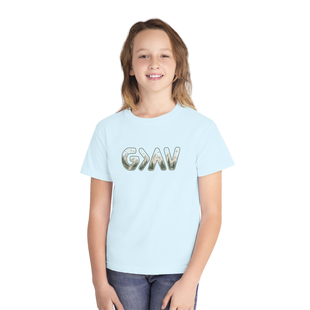 God is greater Youth Midweight Tee