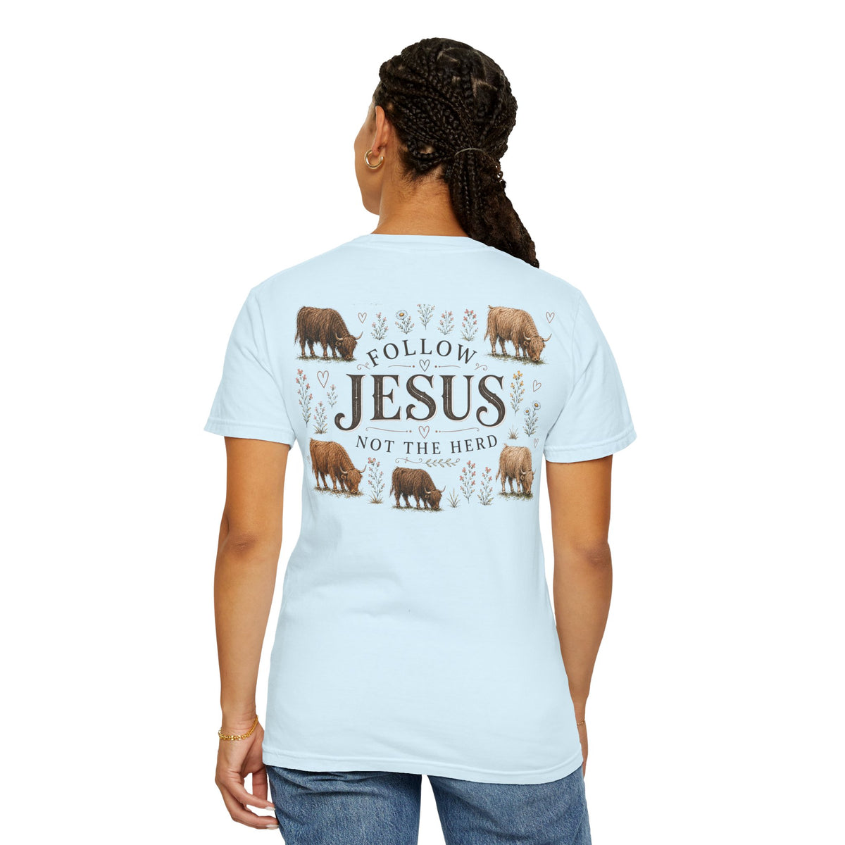 Follow Jesus Unisex Garment-Dyed T-shirt