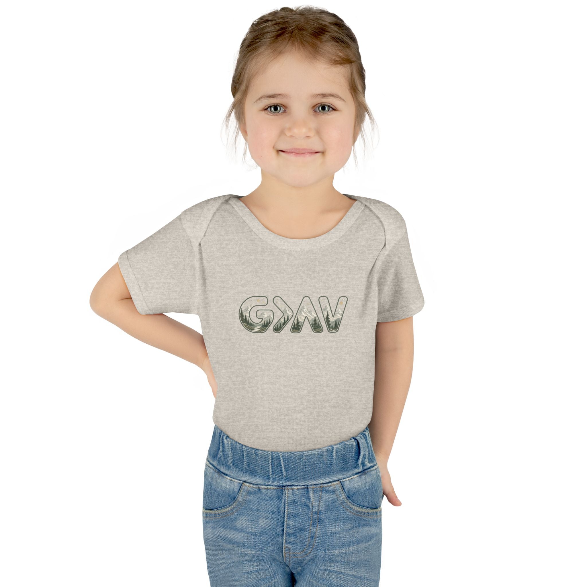 God is greater Infant Baby Rib Bodysuit