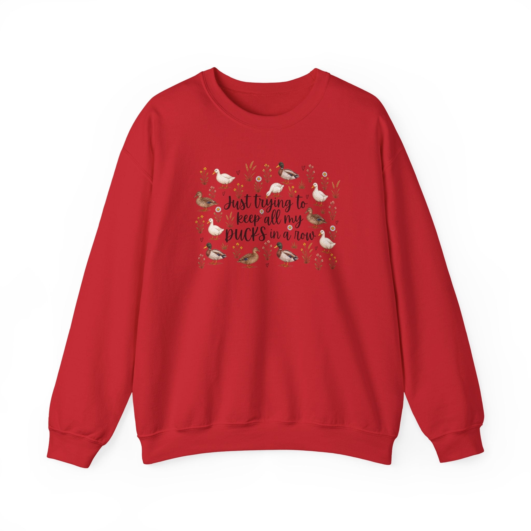 Ducks in a Row Unisex Heavy Blend™ Crewneck Sweatshirt