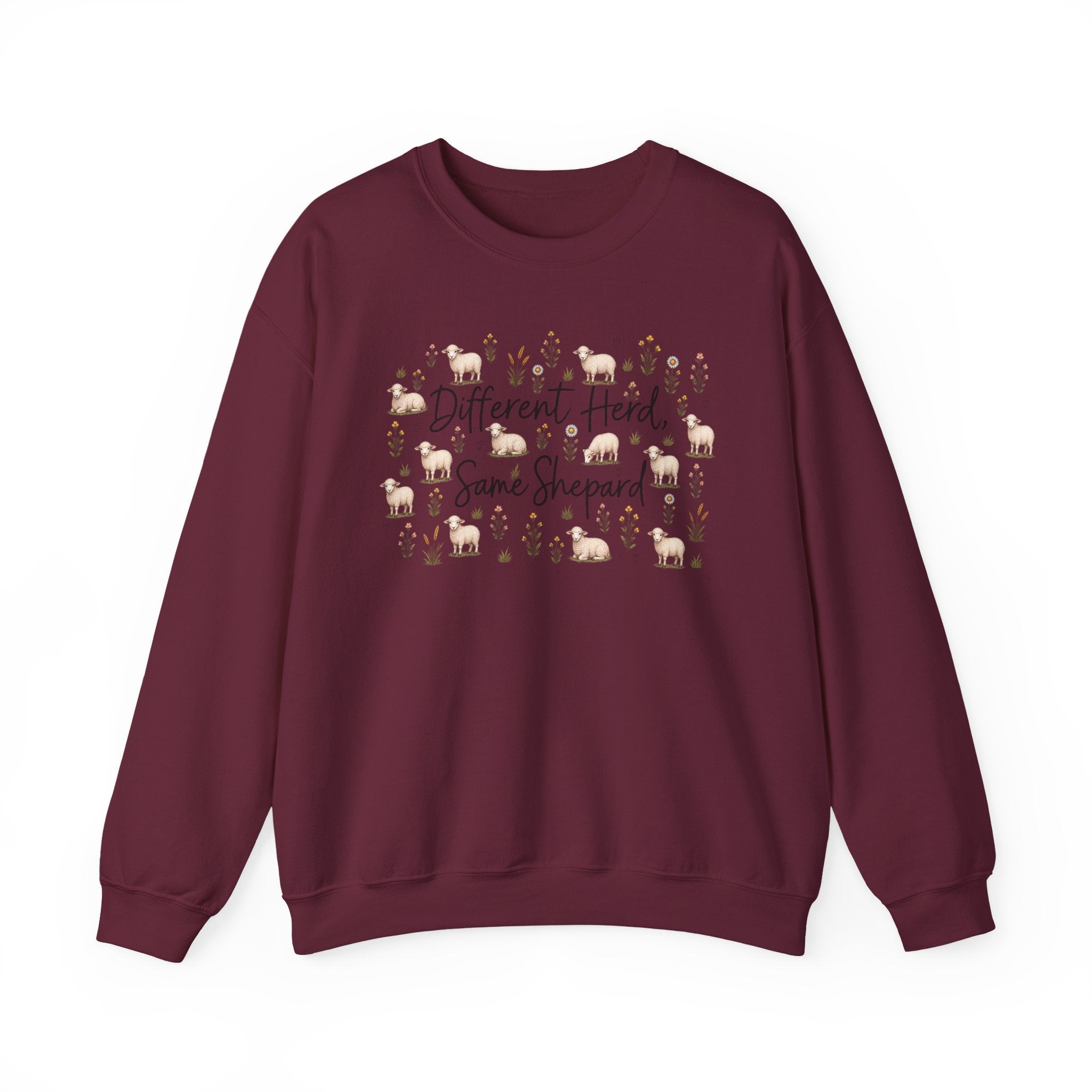 Different herd, same shepherd Unisex Heavy Blend™ Crewneck Sweatshirt