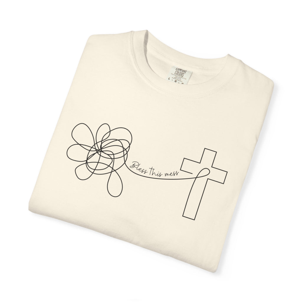 Bless this mess Unisex Garment-Dyed T-shirt