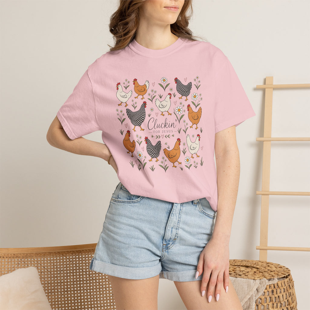 Cluckin Unisex Garment-Dyed T-shirt