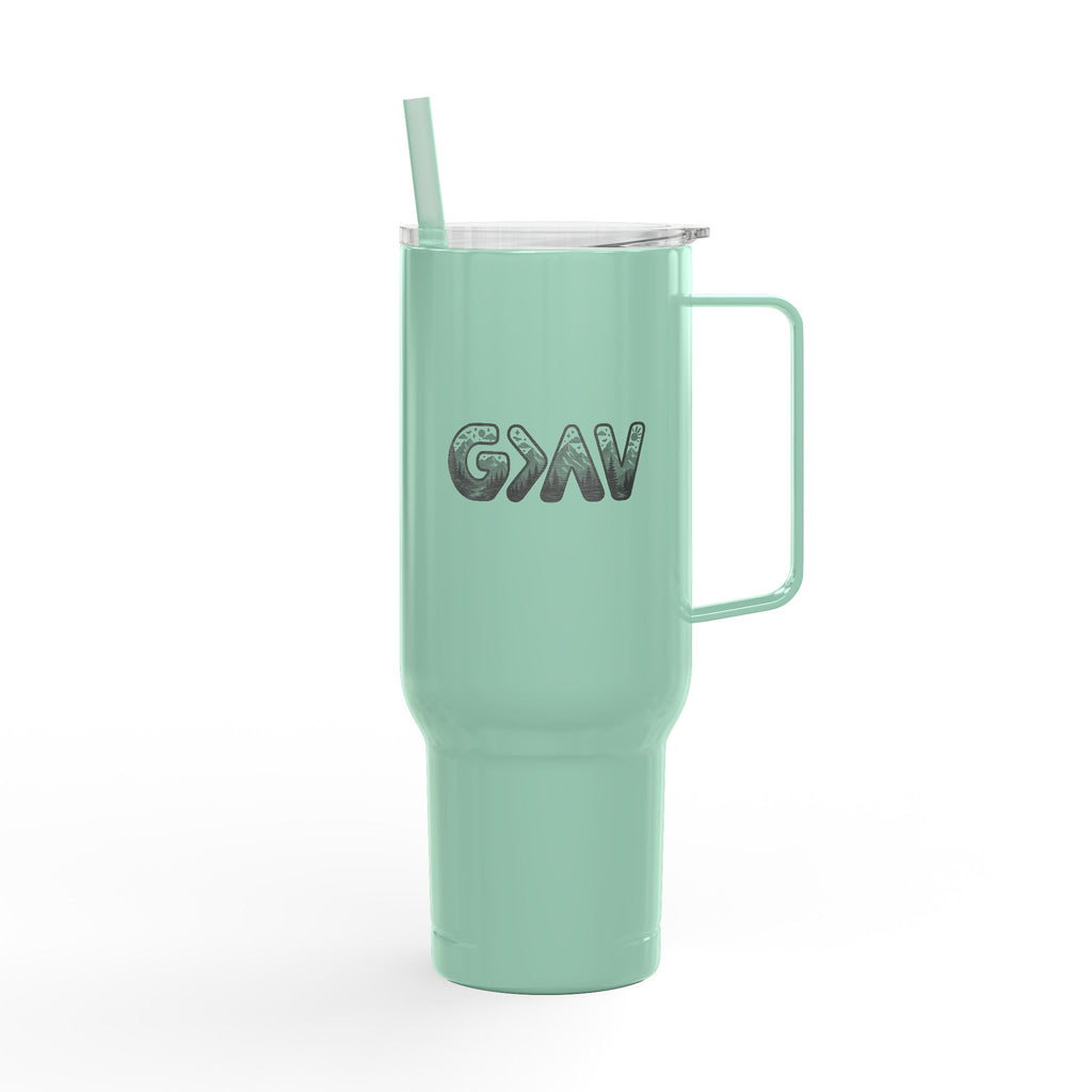 God is greater Insulated Tumbler with Lid, 40oz (Engraving)