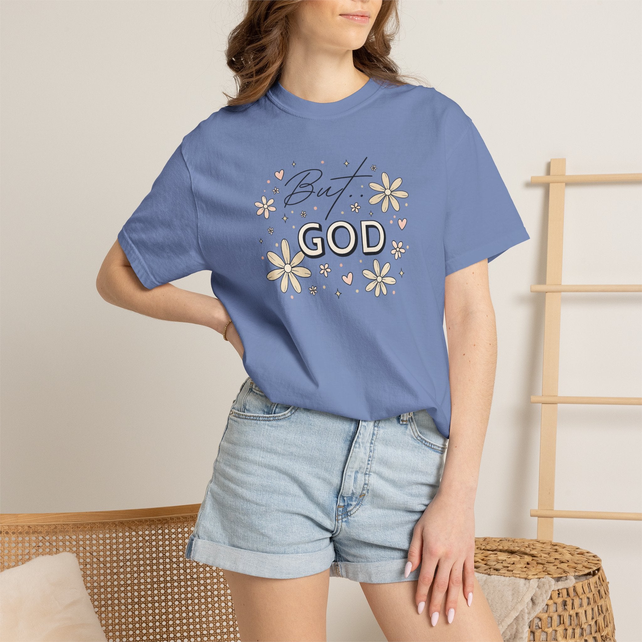 But God Unisex Garment-Dyed T-shirt