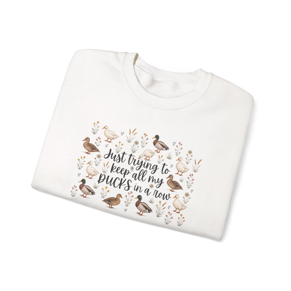 Ducks in a Row Unisex Heavy Blend™ Crewneck Sweatshirt