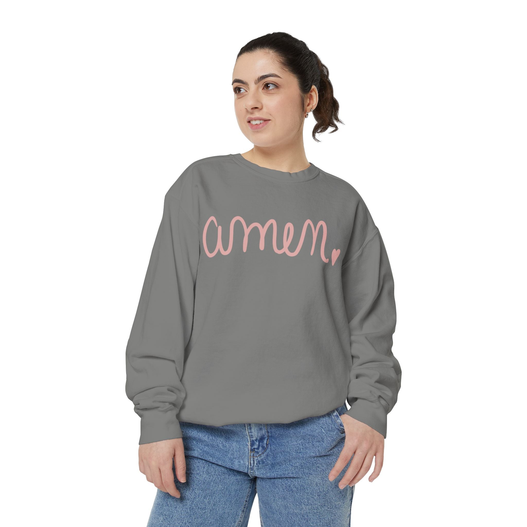 Amen Unisex Garment-Dyed Sweatshirt