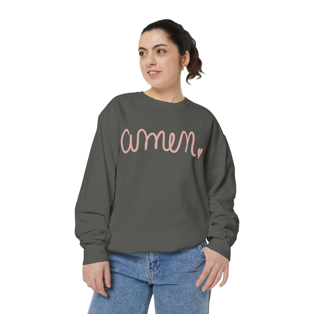 Amen Unisex Garment-Dyed Sweatshirt
