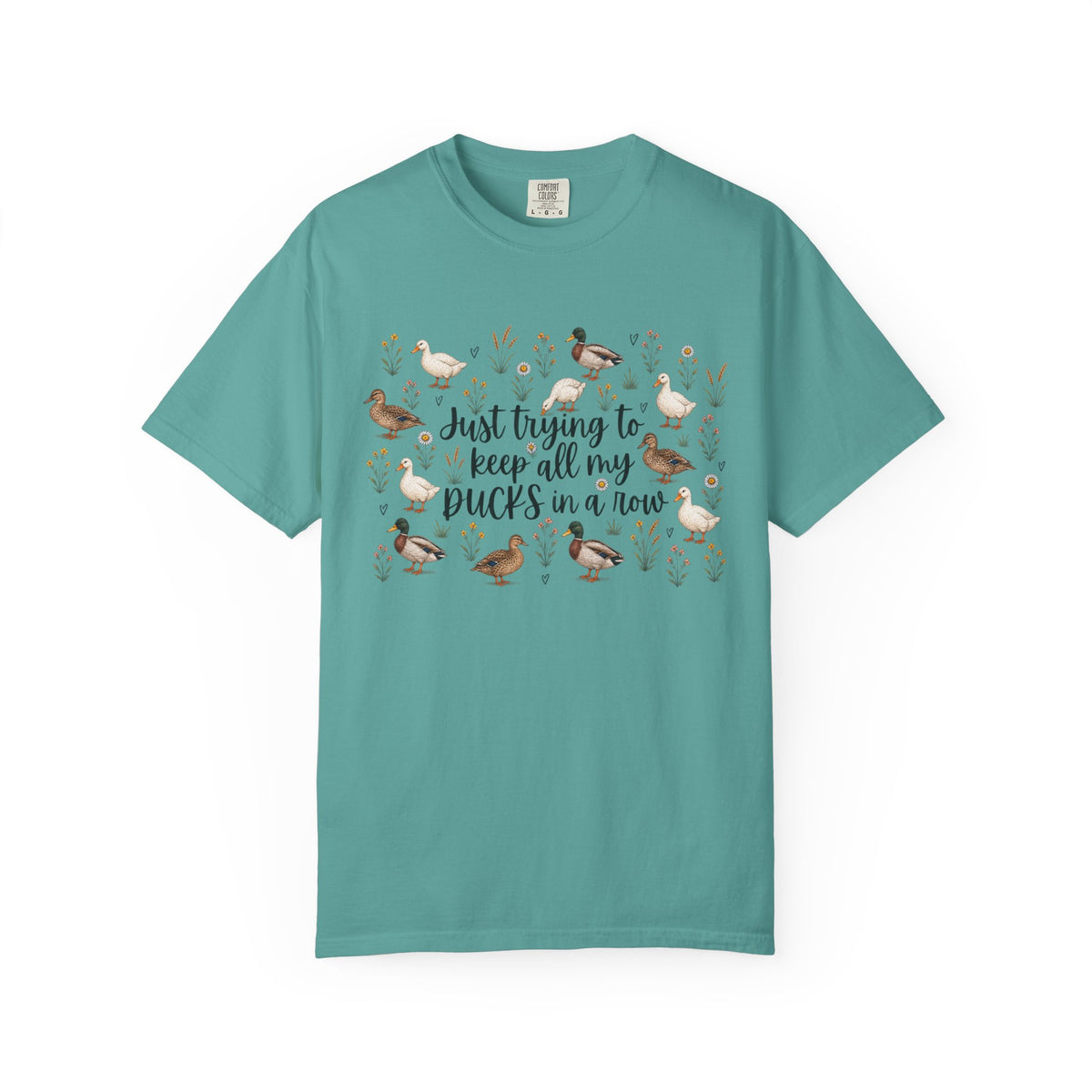 Ducks in a Row Unisex Garment-Dyed T-shirt
