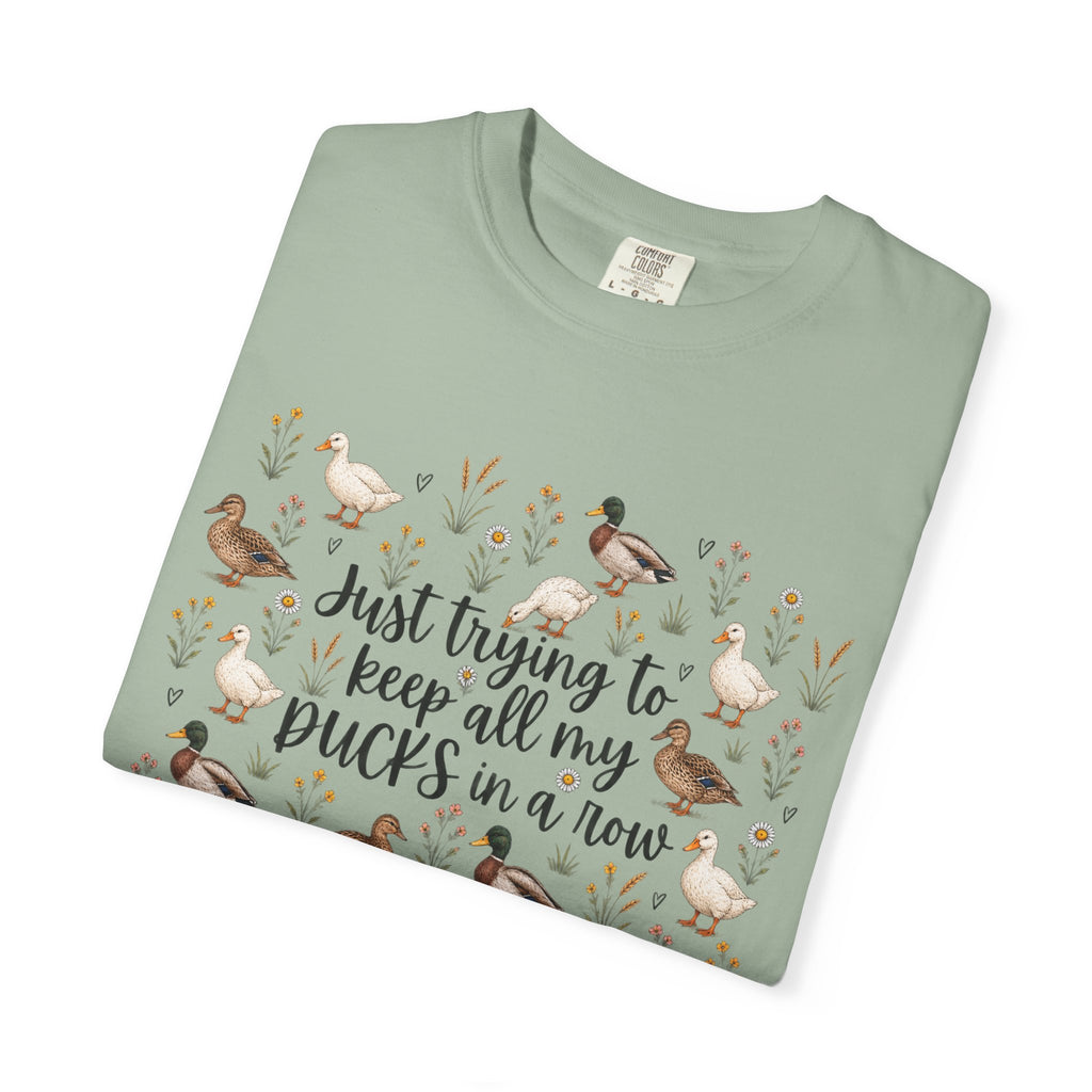 Ducks in a Row Unisex Garment-Dyed T-shirt