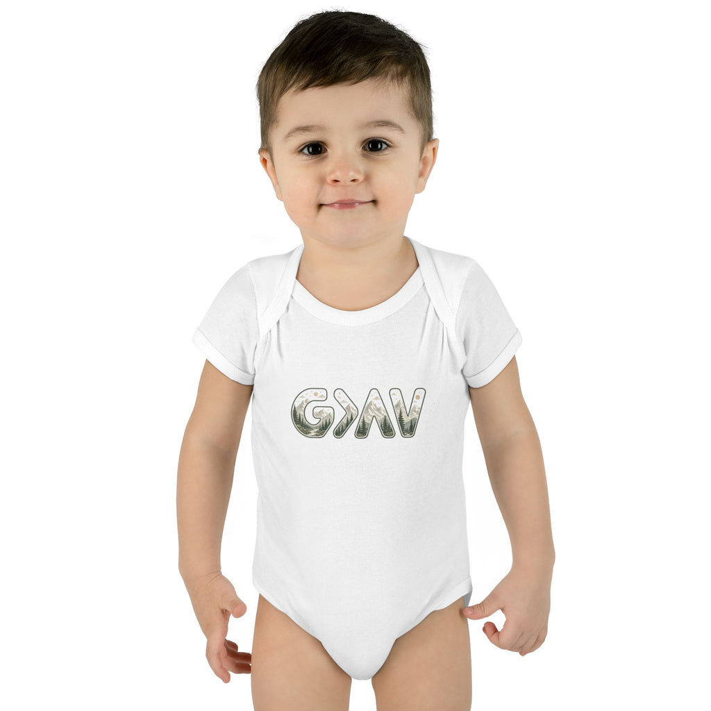 God is greater Infant Baby Rib Bodysuit