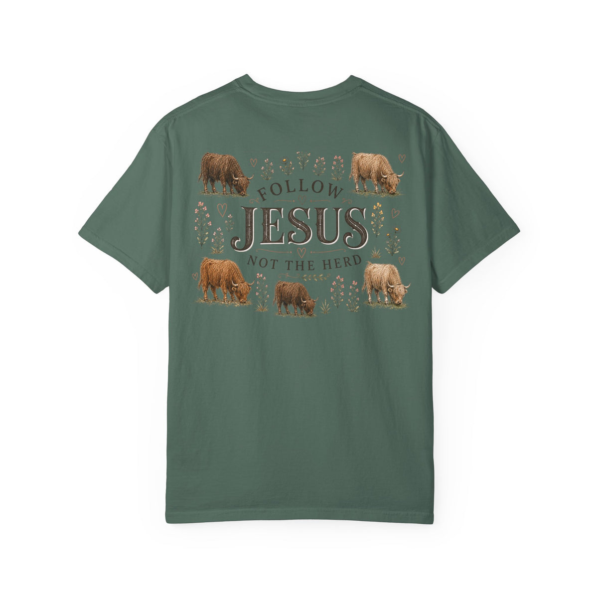 Follow Jesus Unisex Garment-Dyed T-shirt
