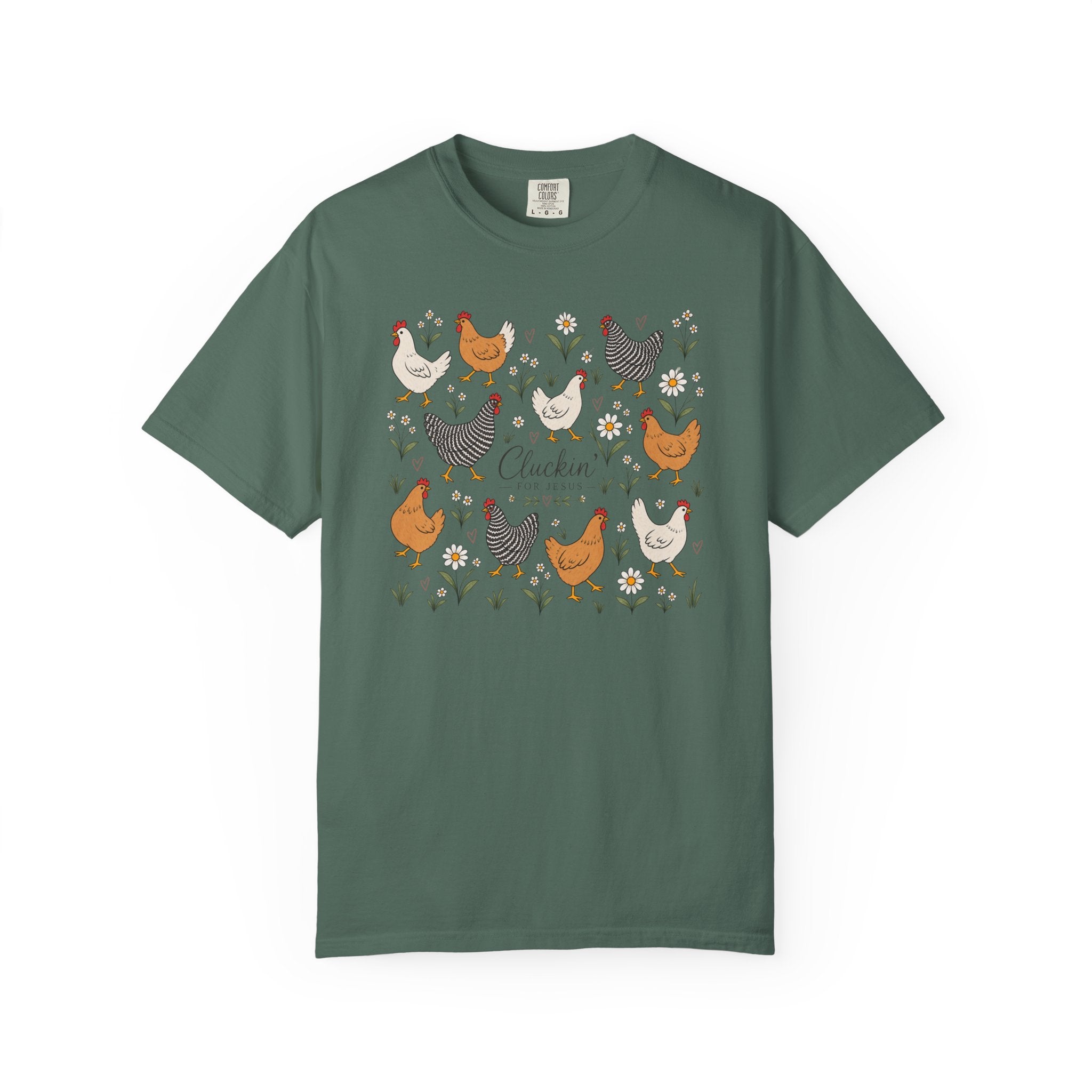 Cluckin Unisex Garment-Dyed T-shirt