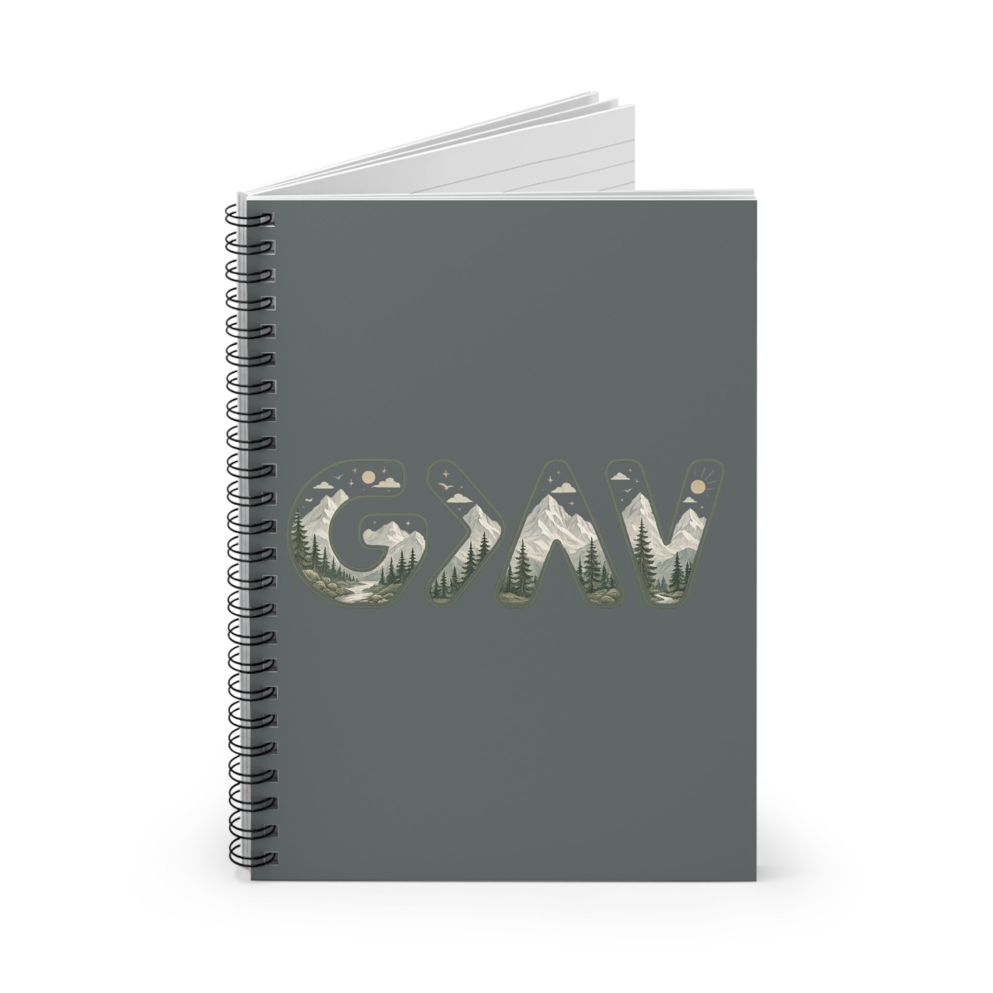 God is greater Spiral Notebook - Ruled Line
