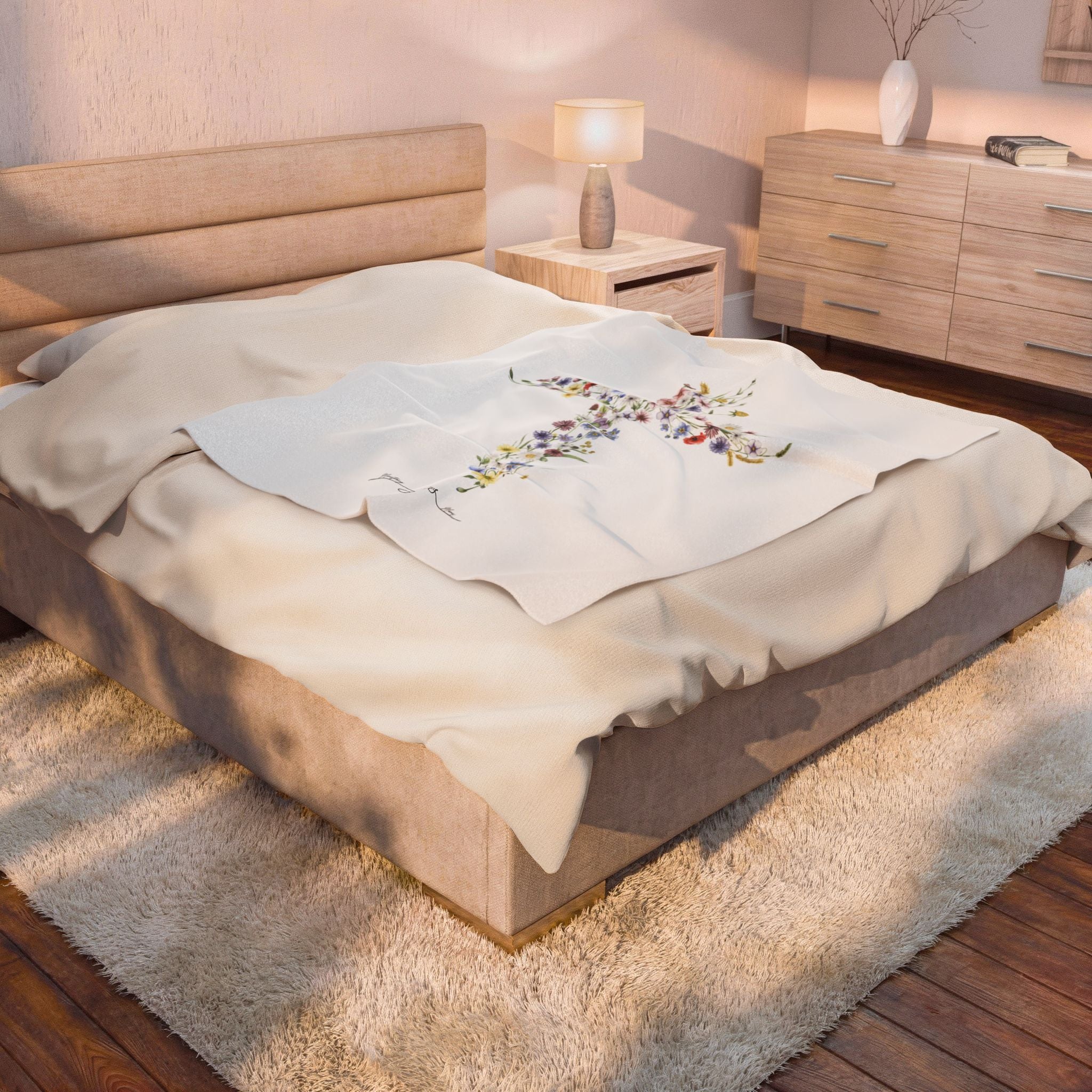 Cross Velveteen Plush Blanket