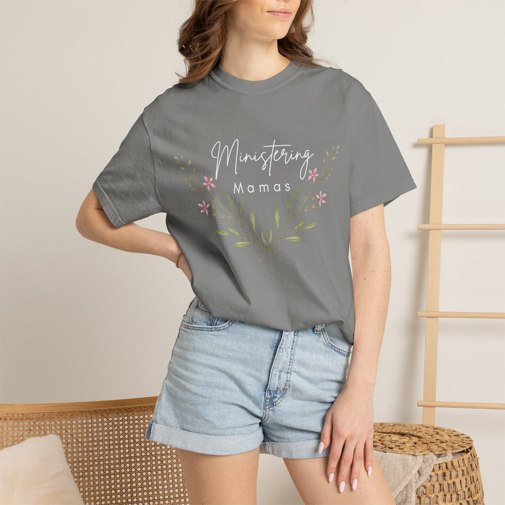 MM floral Unisex Garment-Dyed T-shirt