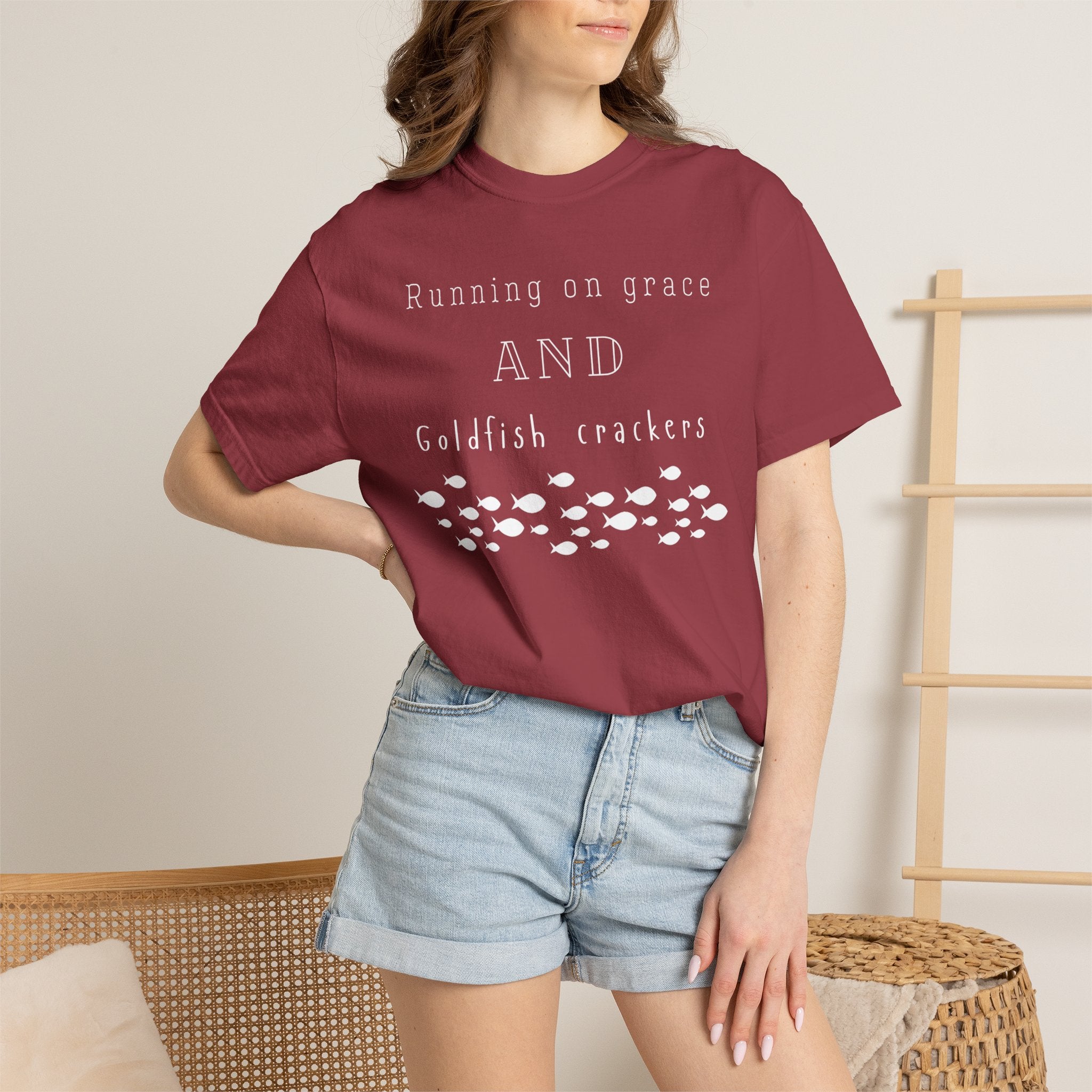 Grace and Goldfish Unisex Garment-Dyed T-shirt