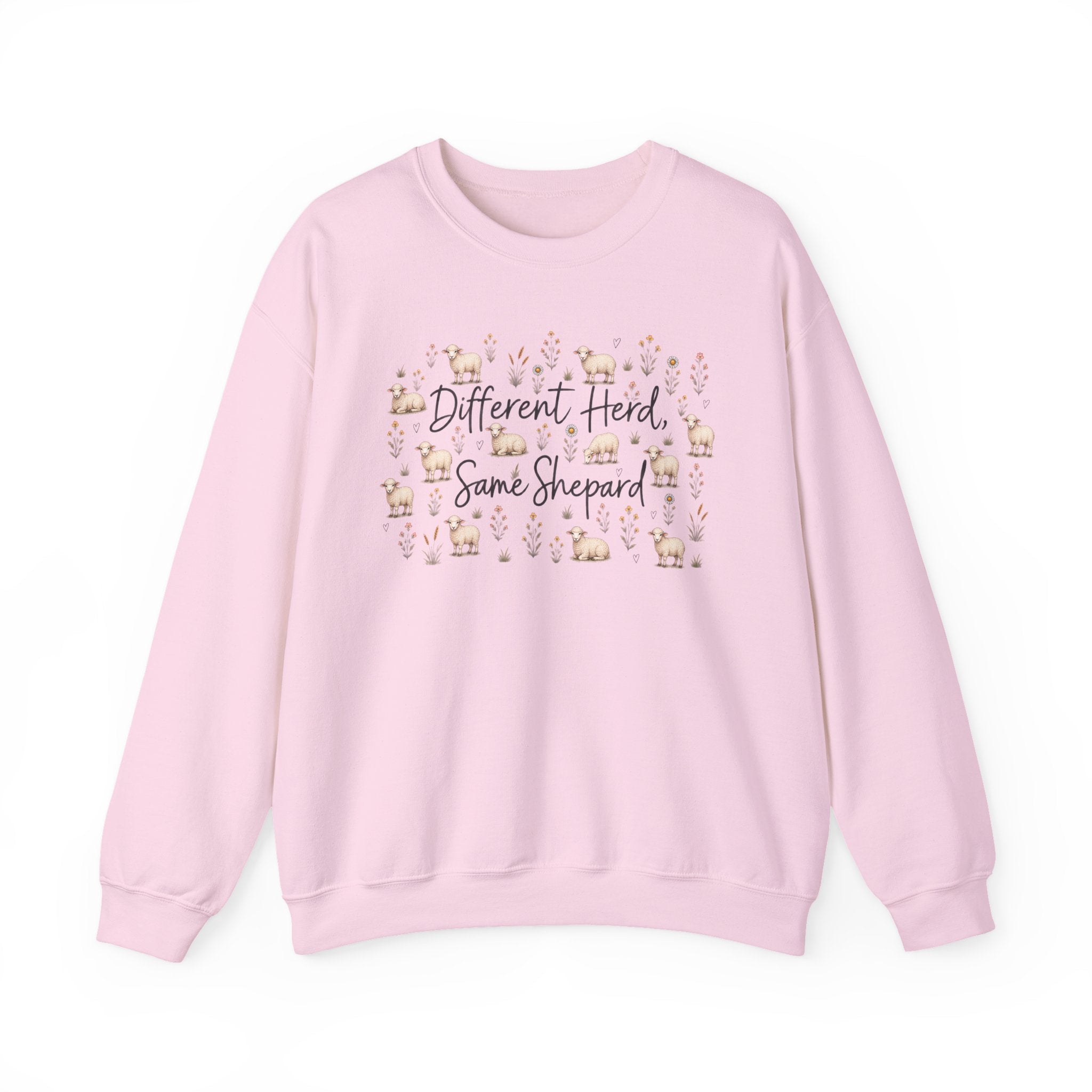 Different herd, same shepherd Unisex Heavy Blend™ Crewneck Sweatshirt
