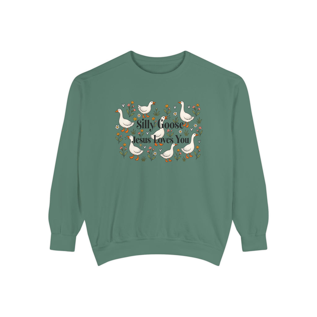 Silly Goose Unisex Garment-Dyed Sweatshirt