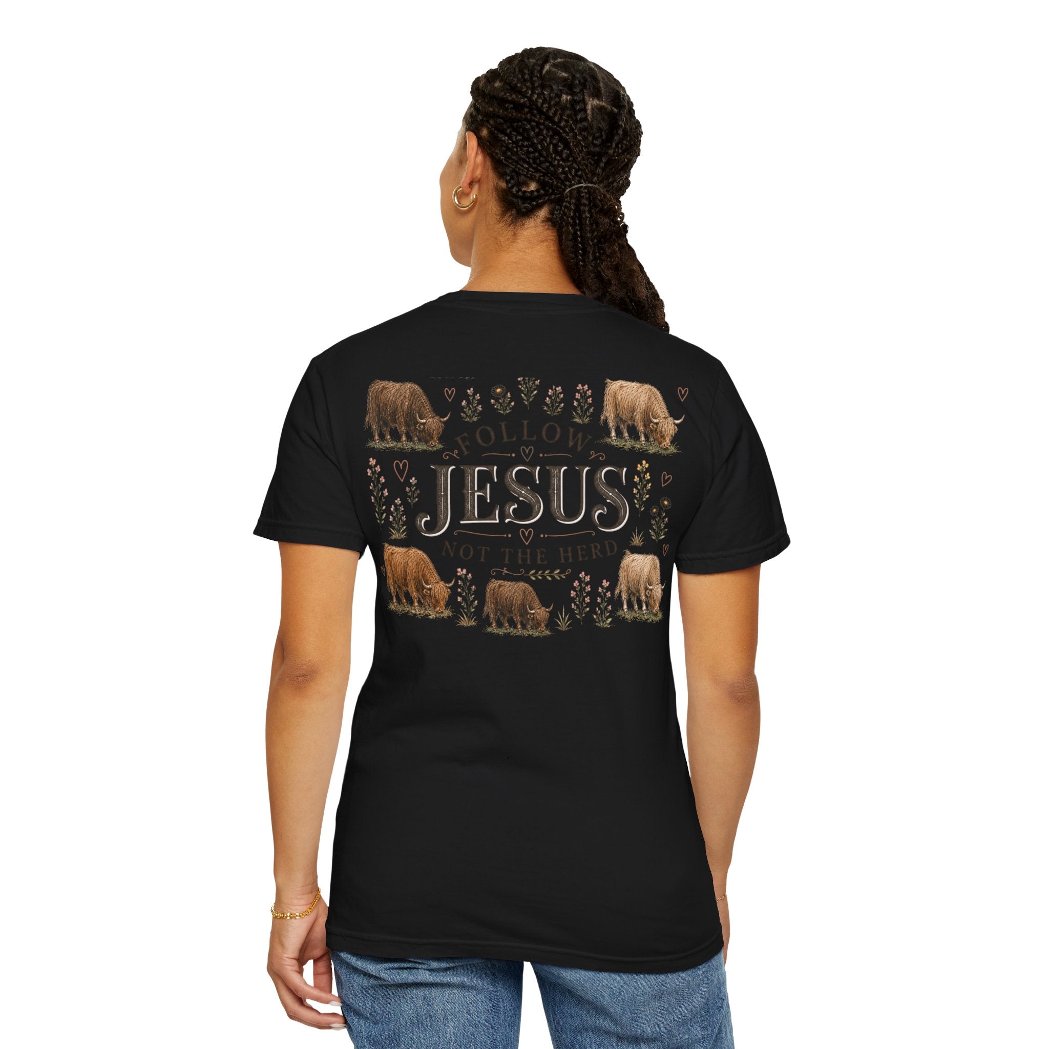 Follow Jesus Unisex Garment-Dyed T-shirt