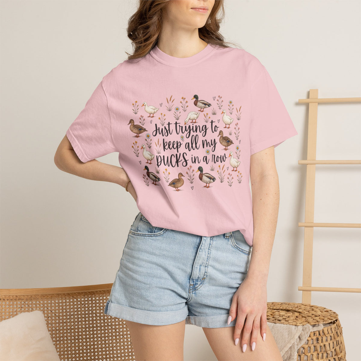 Ducks in a Row Unisex Garment-Dyed T-shirt