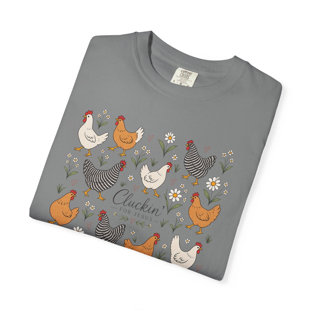 Cluckin Unisex Garment-Dyed T-shirt