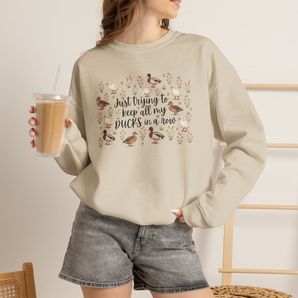 Ducks in a Row Unisex Heavy Blend™ Crewneck Sweatshirt